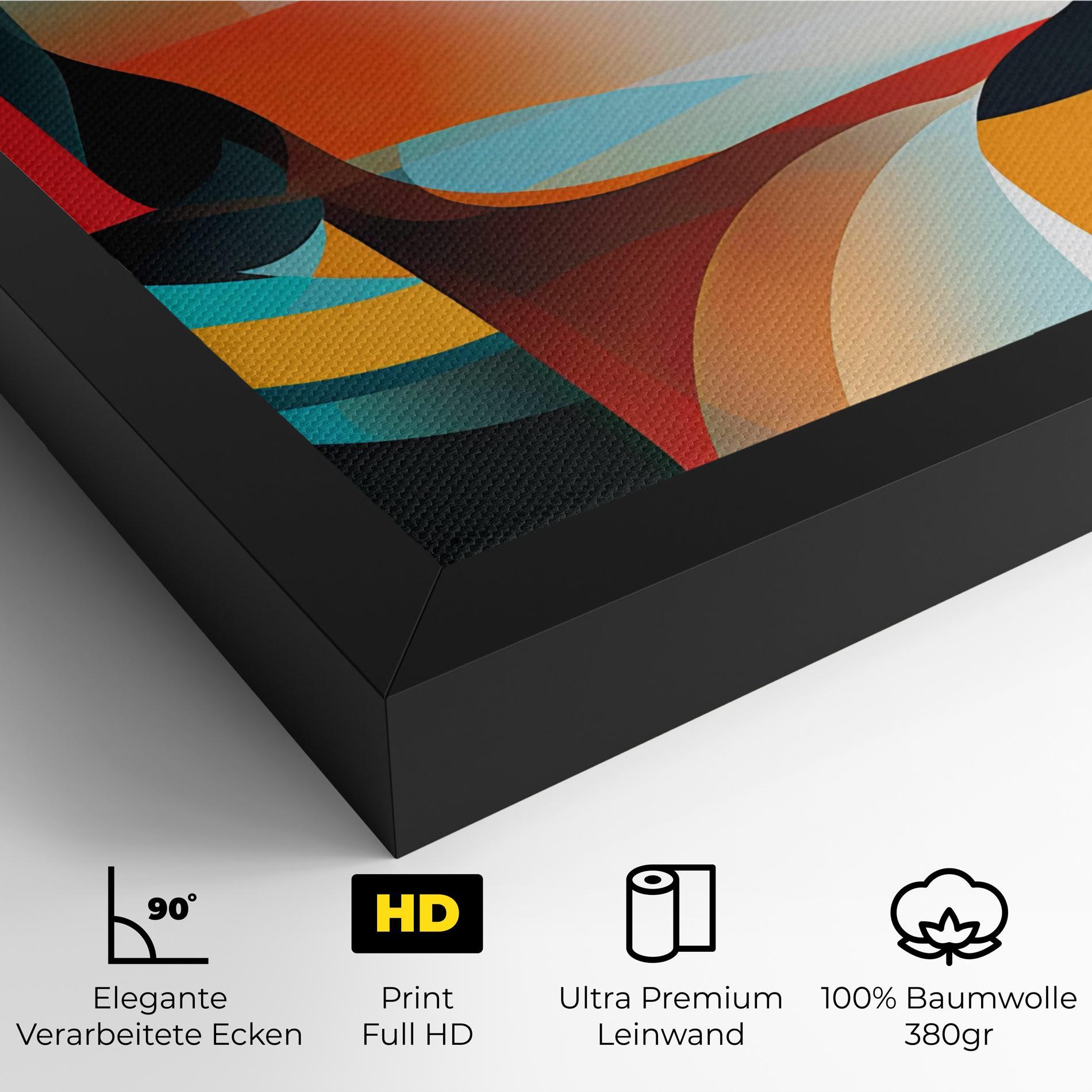 Leinwandbild Blue Abstract Makeup mockup 4