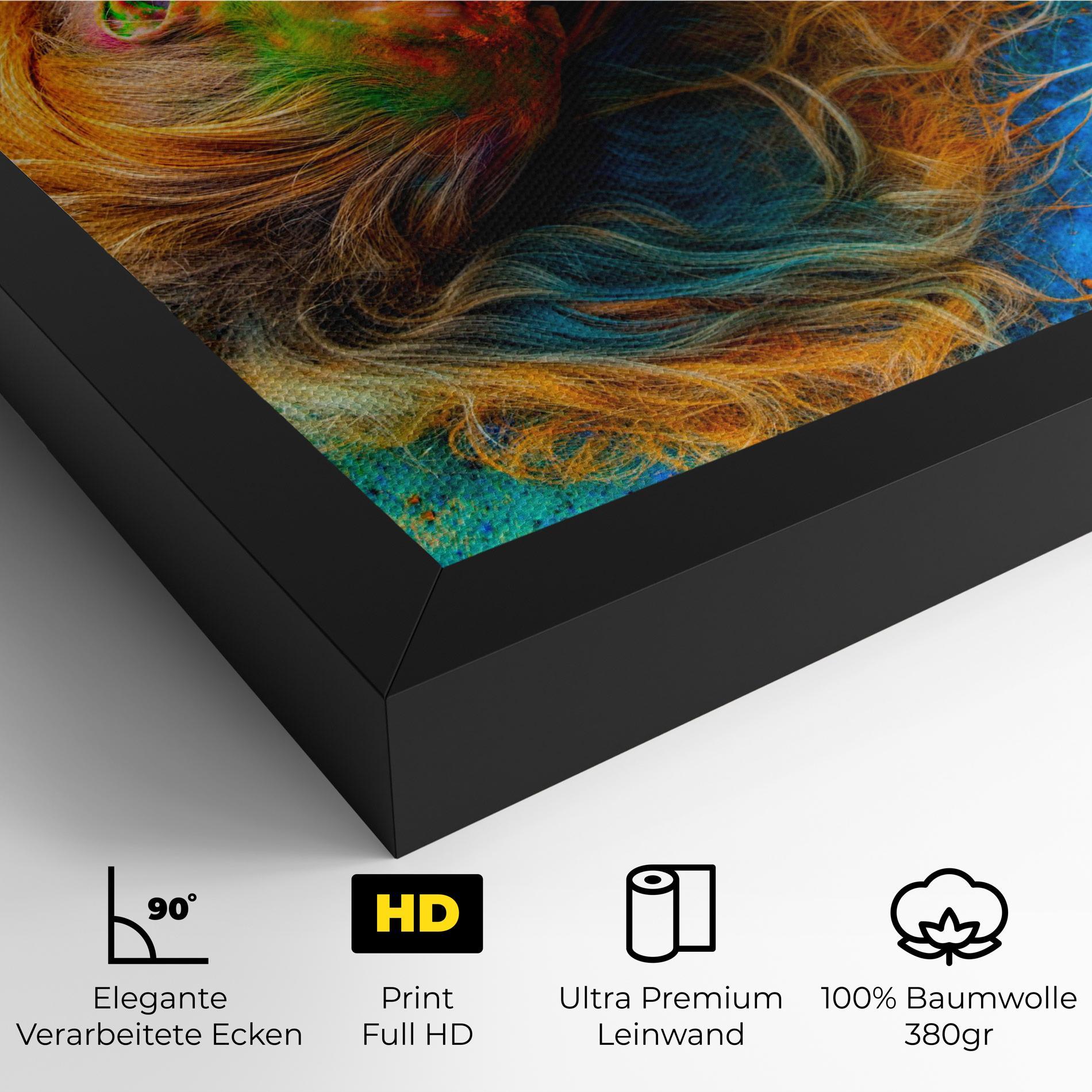 Leinwandbild Powder Holi Woman mockup 4