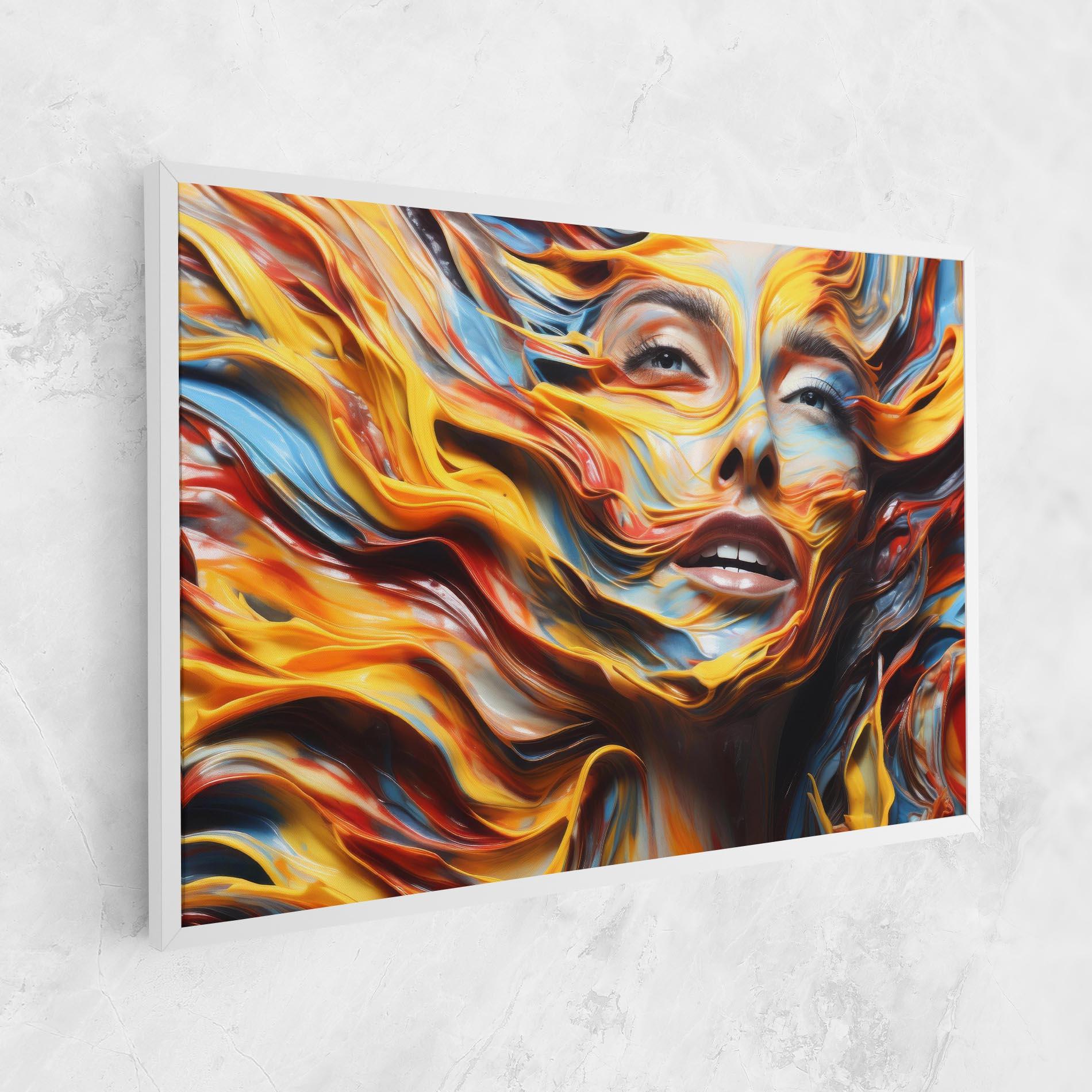 Leinwandbild Painted Woman mockup 1