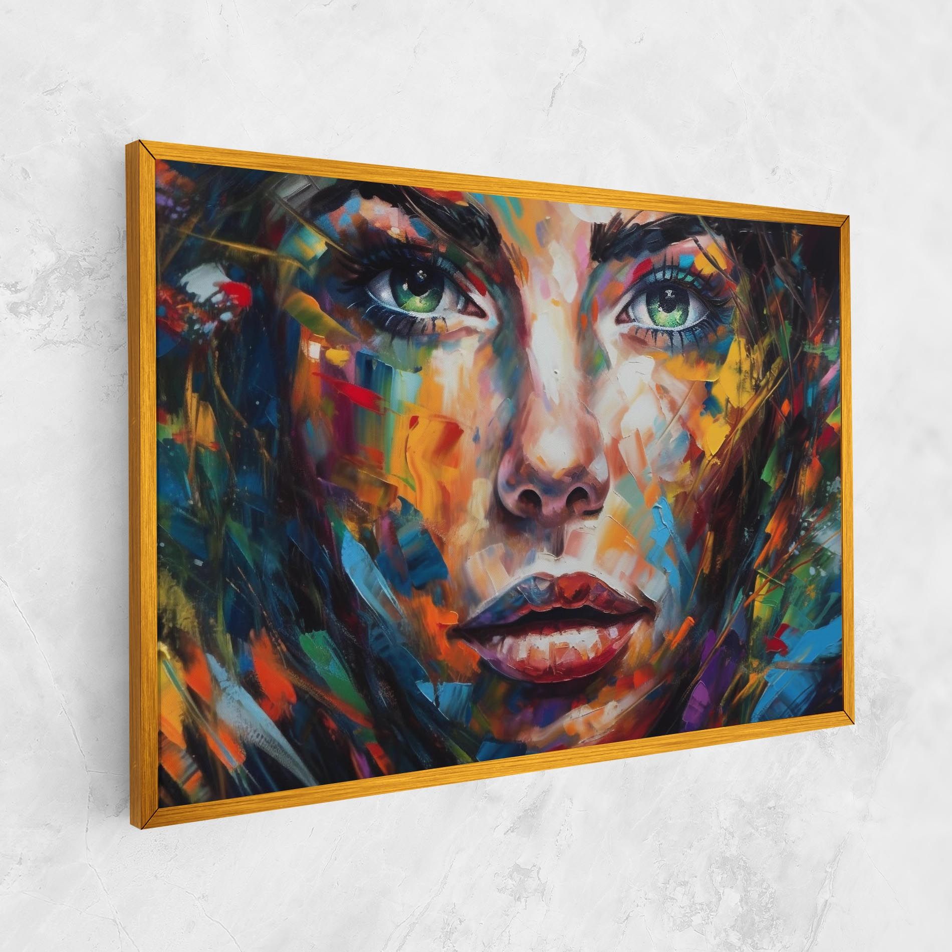 Vibrant Color Woman Paint mockup 1