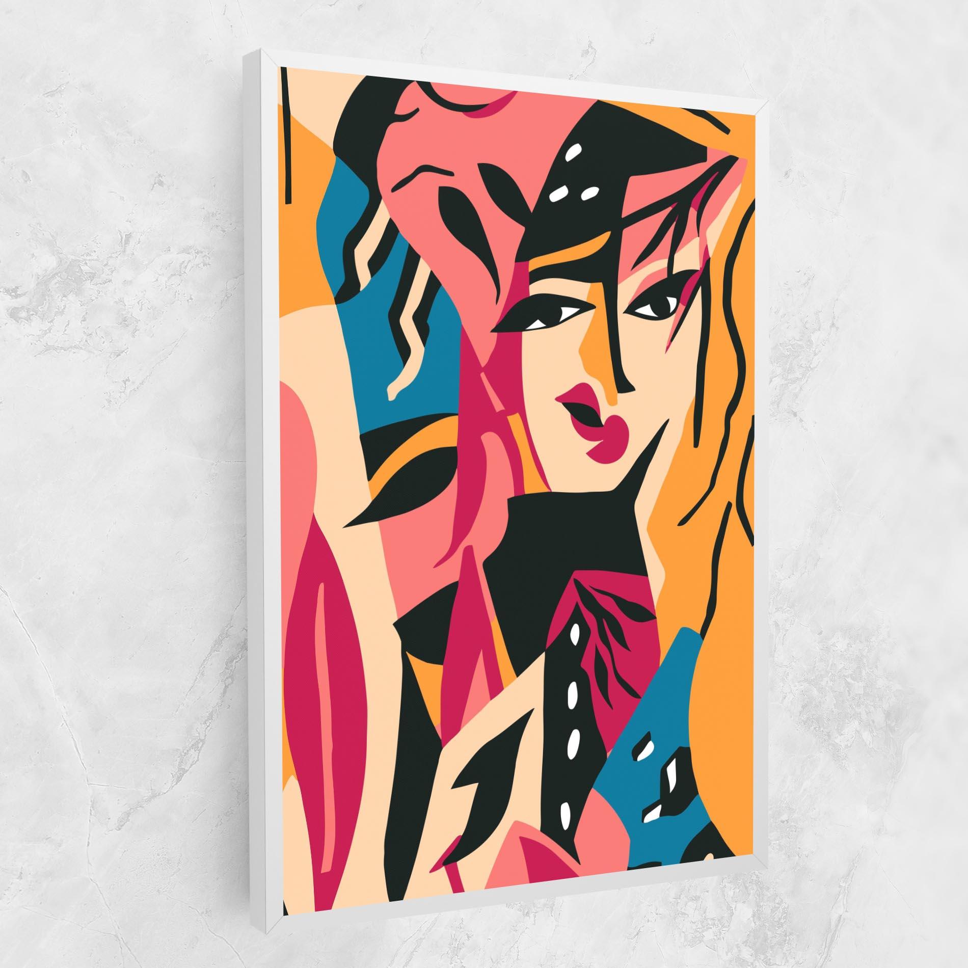 Leinwandbild Crowd Face mockup 1