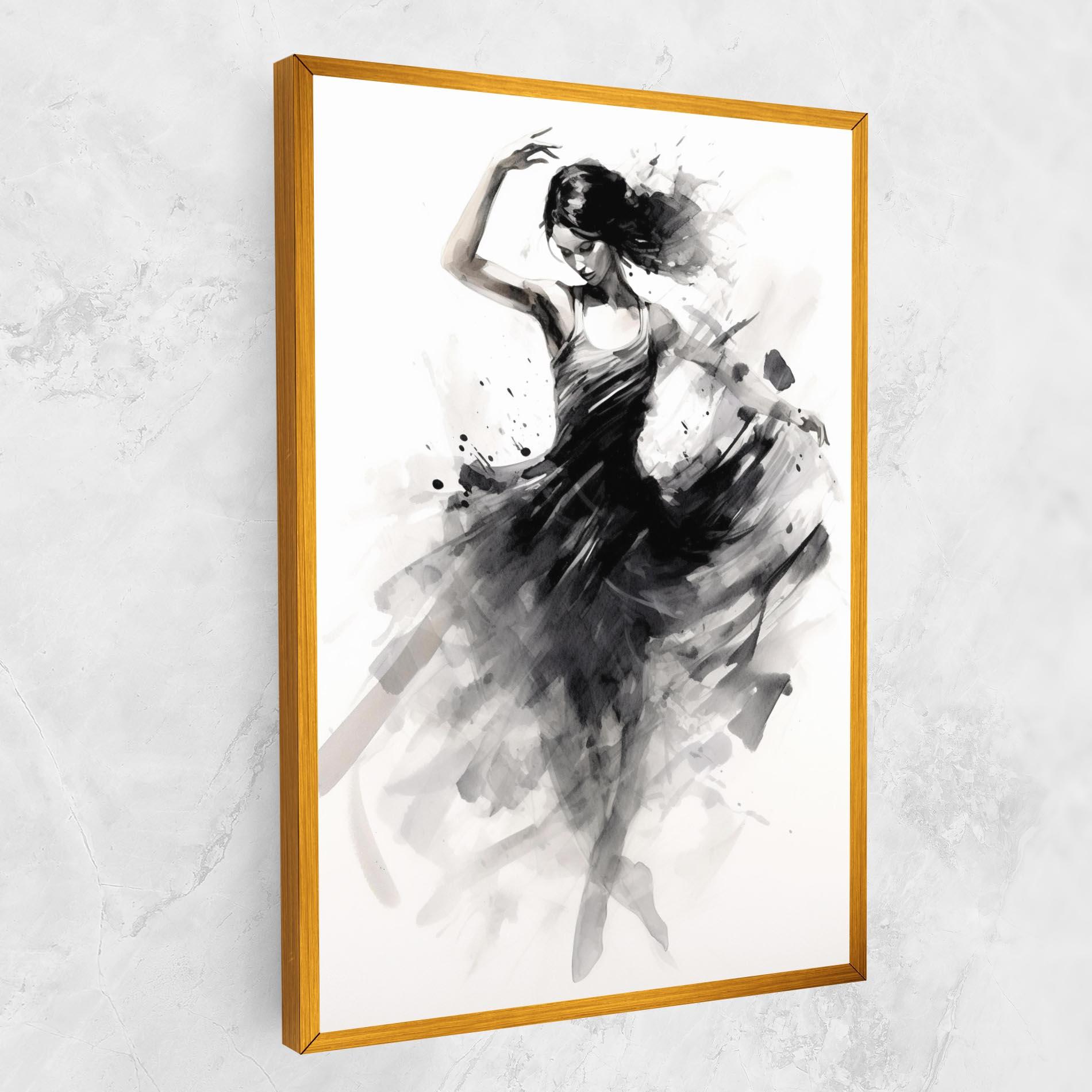 Leinwandbild Dancing Woman mockup 1