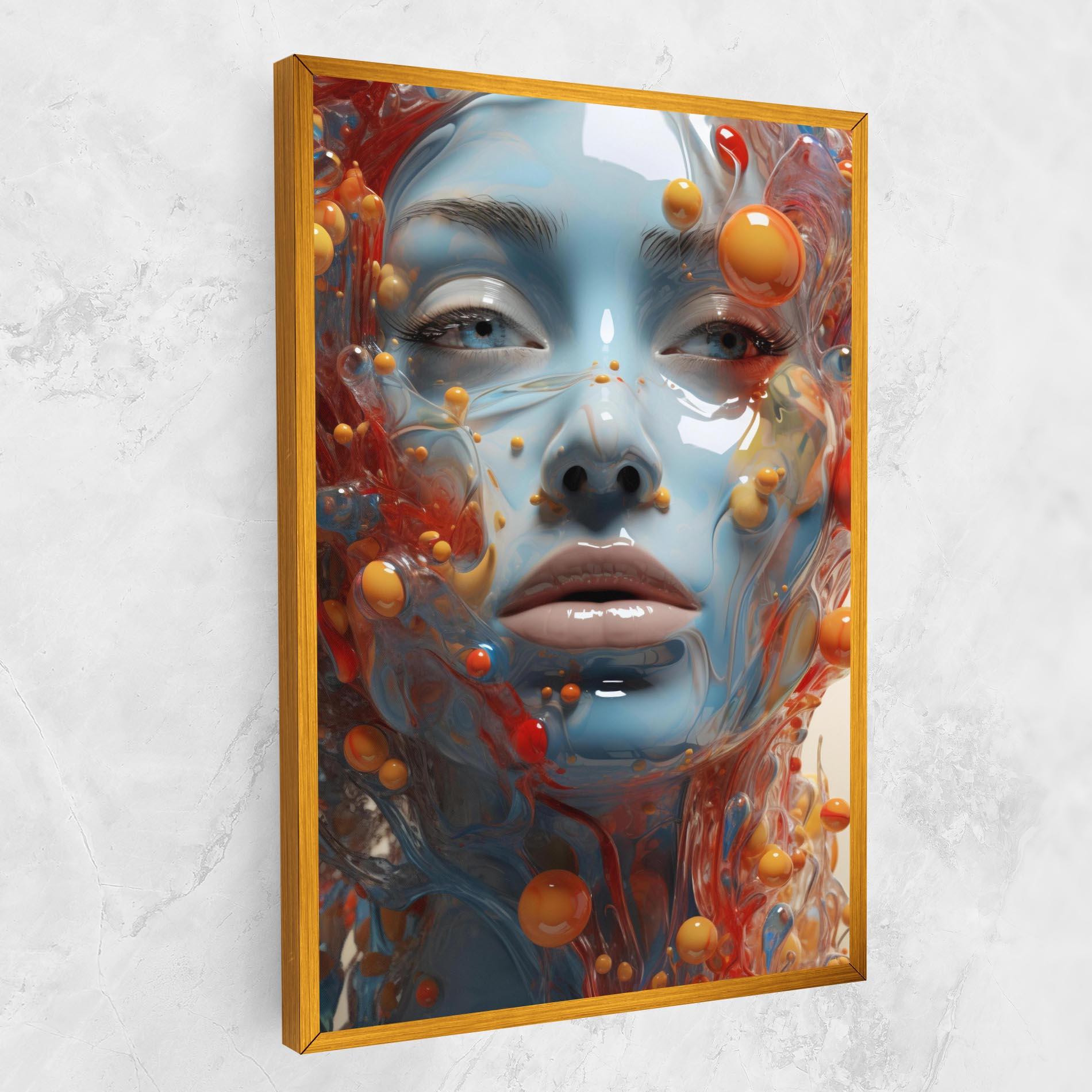 Leinwandbild Pretty Blue Face mockup 1