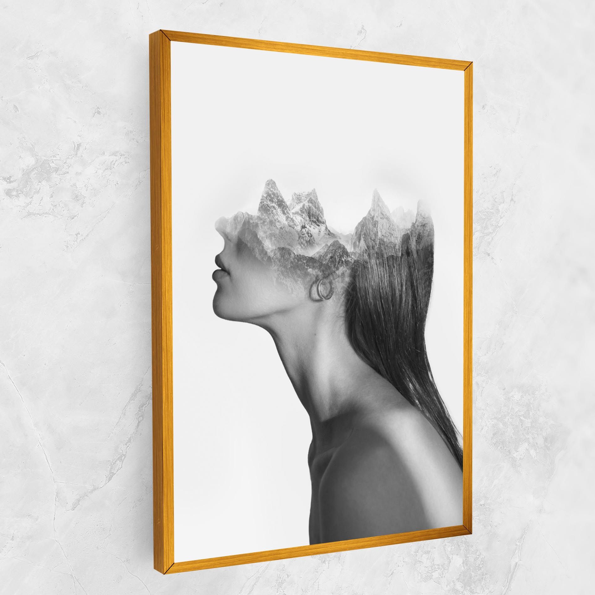 Woman Mountains View mockup 1