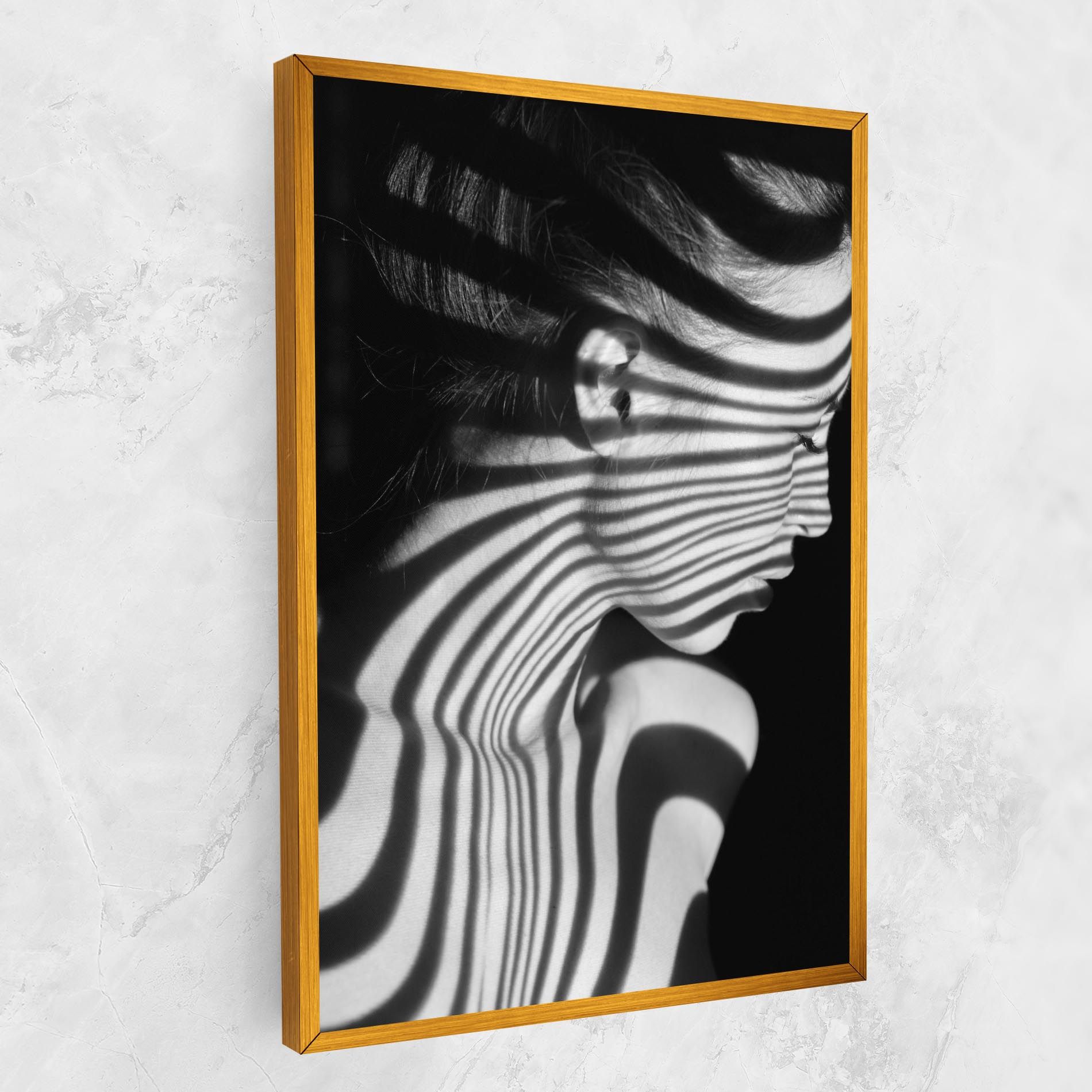 Zebra Stripes Woman mockup 1