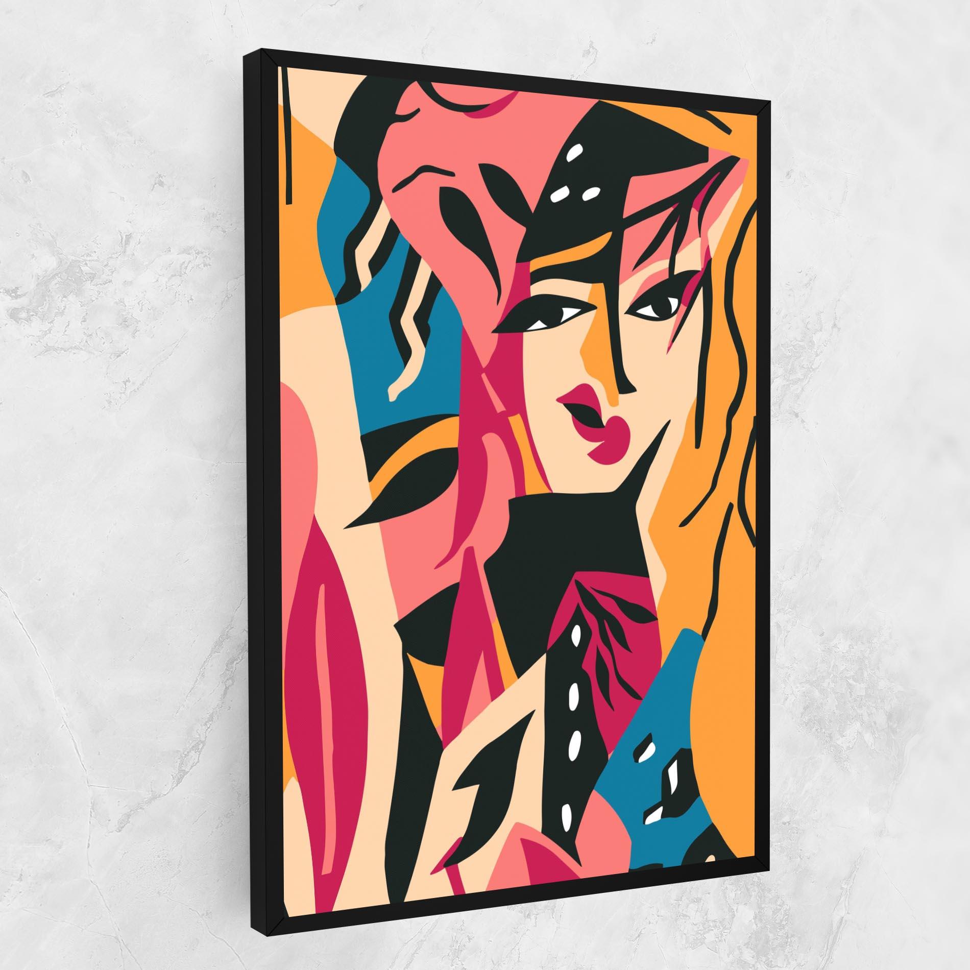 Leinwandbild Crowd Face mockup 1