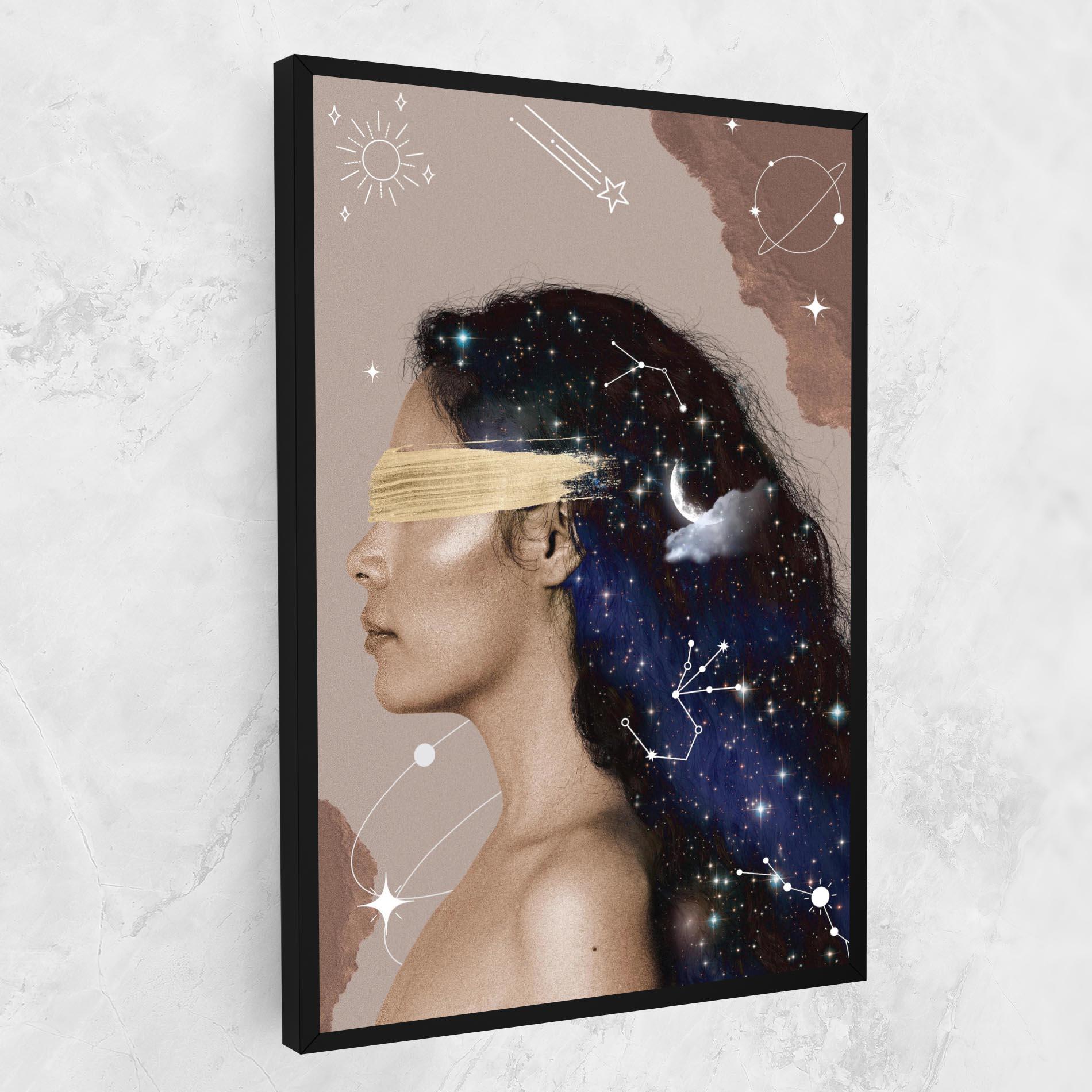 Leinwandbild Galaxy Hair mockup 1