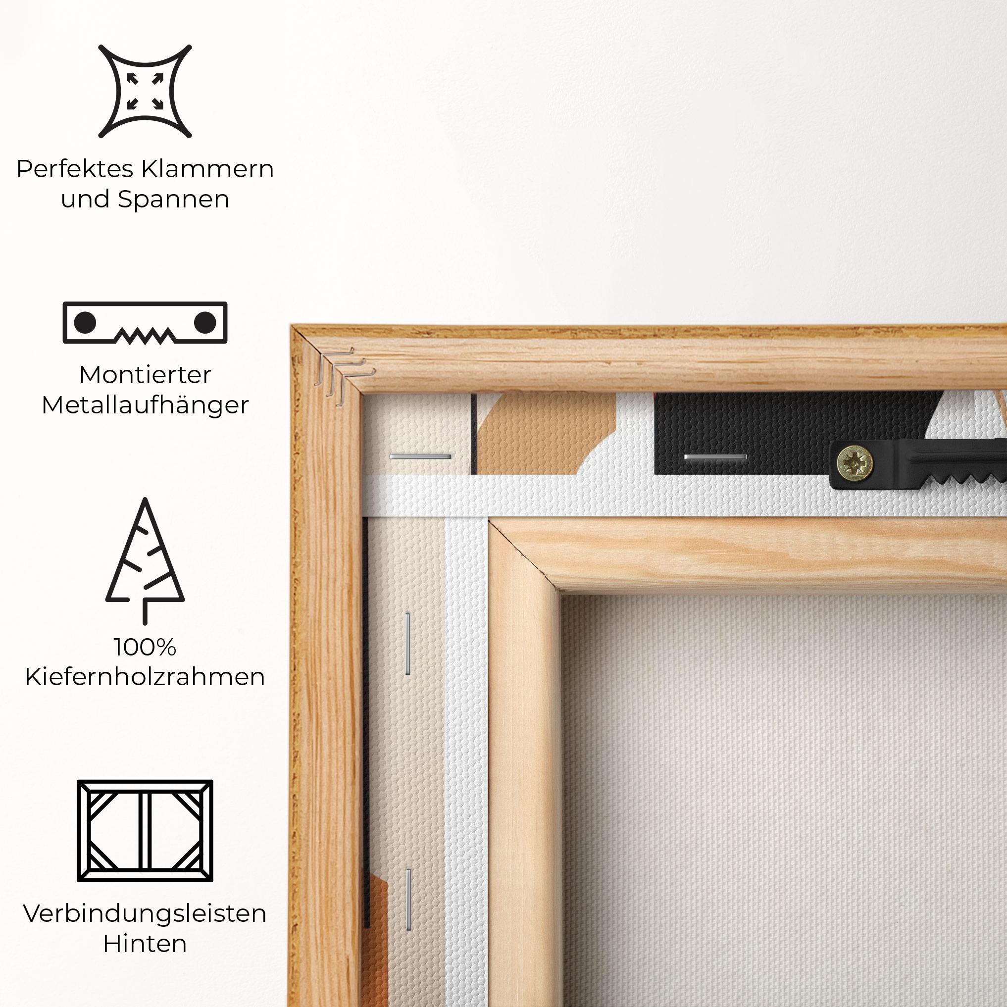 Leinwandbild Abstract Couple Kissing mockup 5