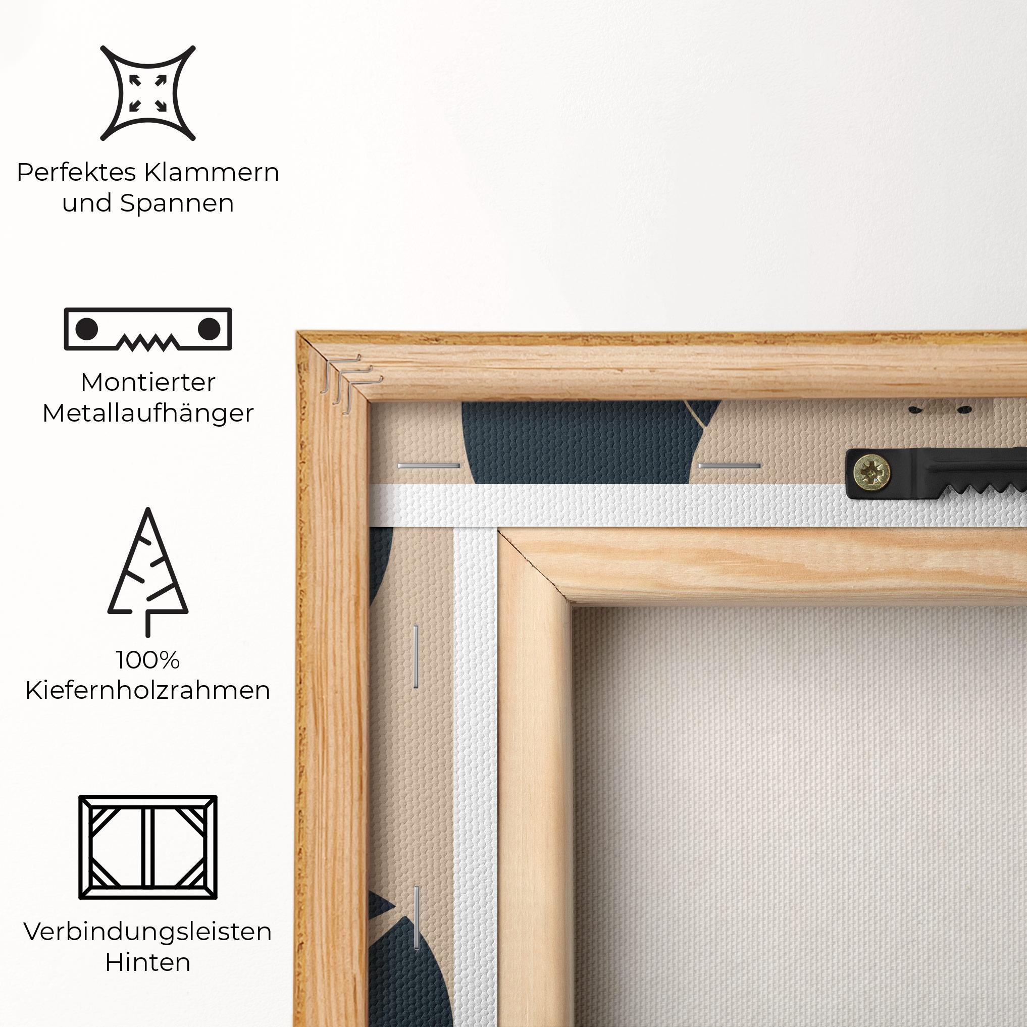 Leinwandbild Cream Blue Woman mockup 5