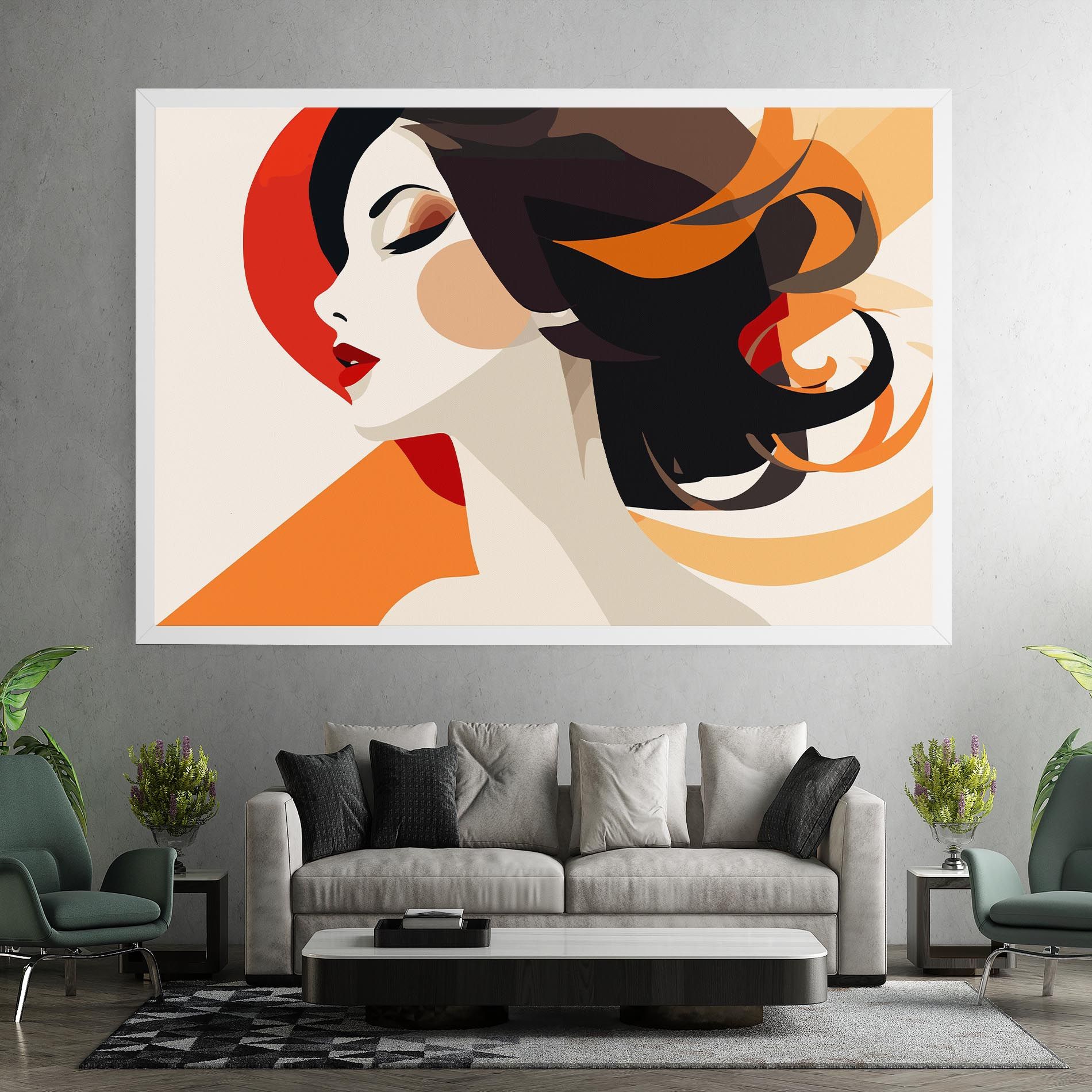 Abstract Autumn Woman mockup 7