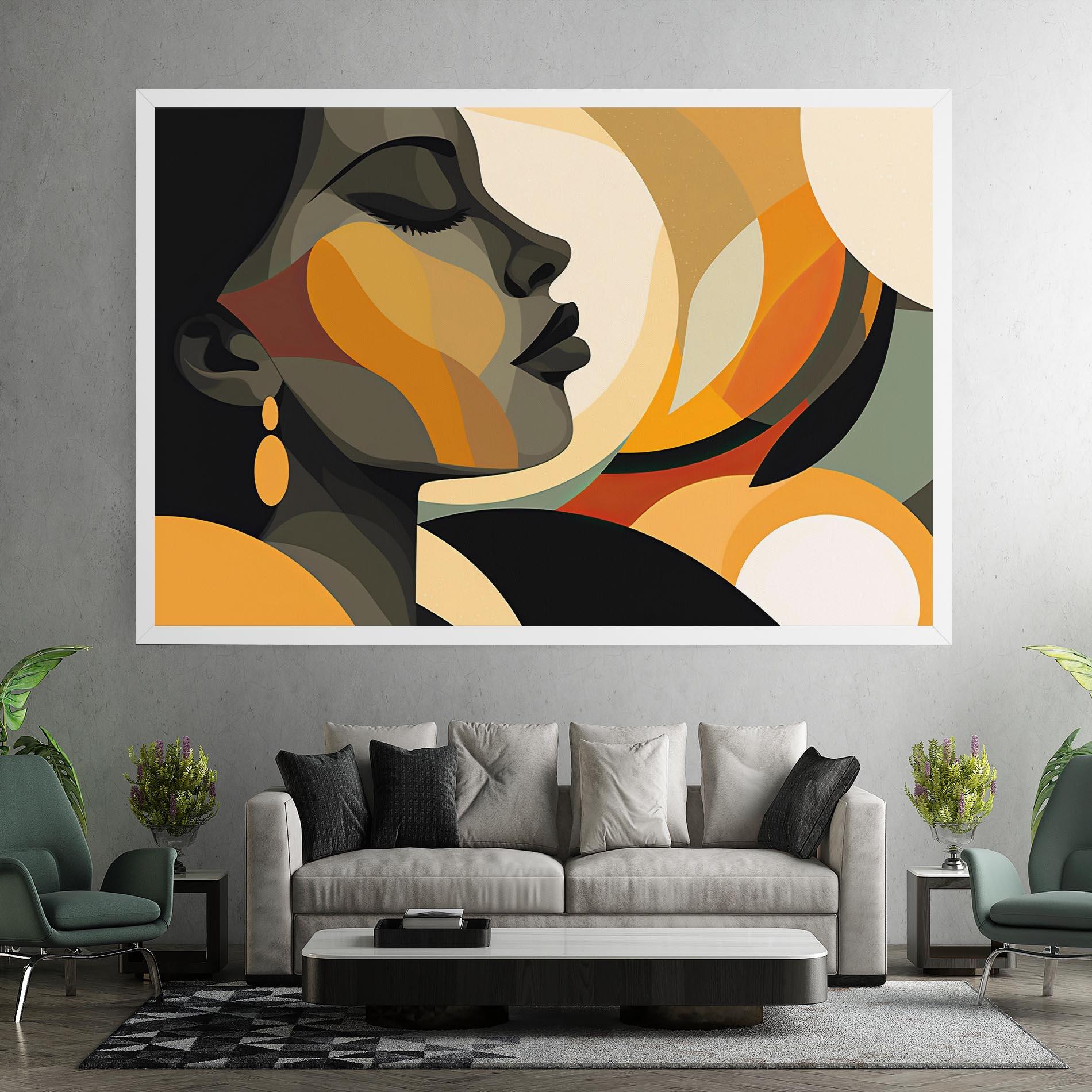 Leinwandbild Dreamy Graphic Girl mockup 7