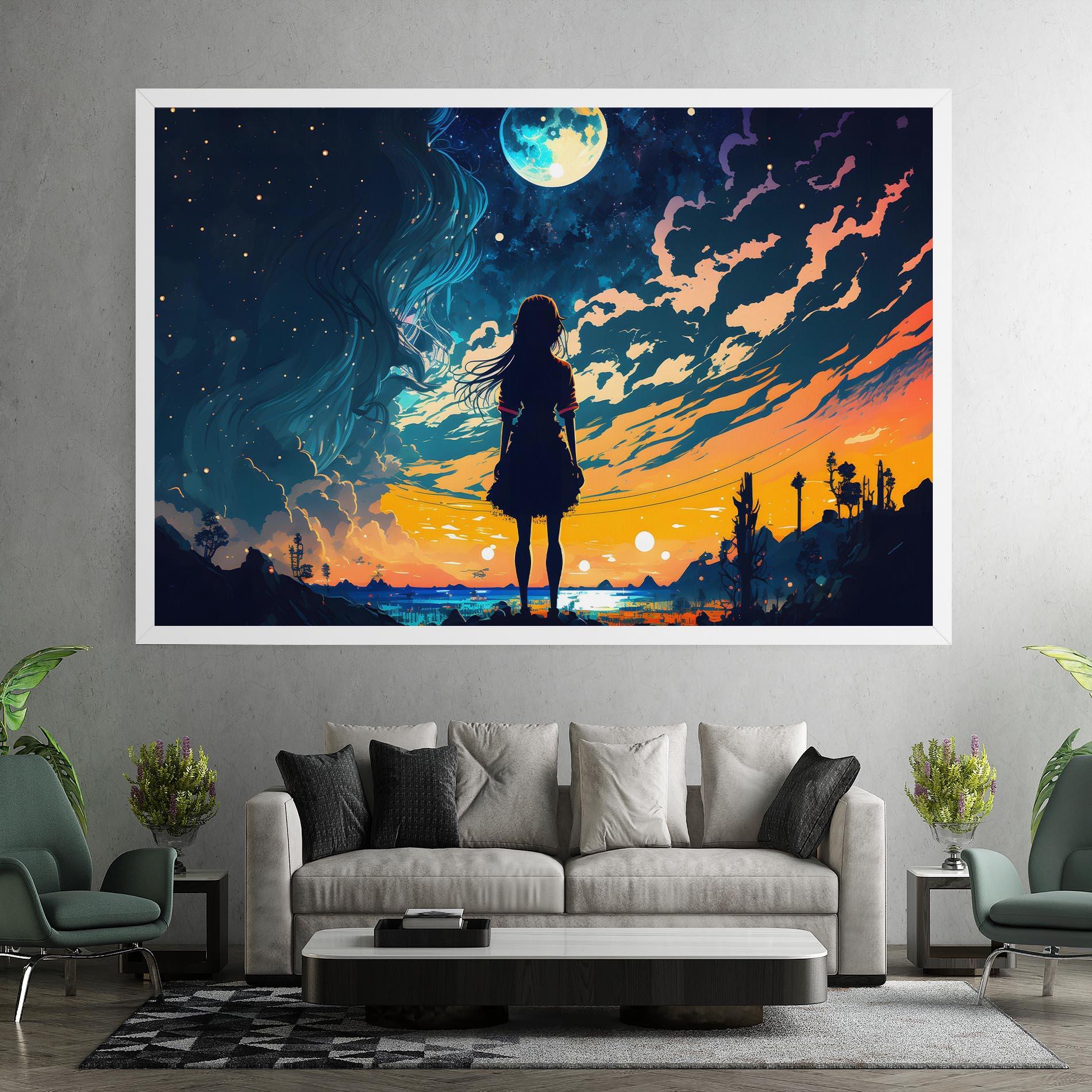 Leinwandbild Mystical Woman Fairytale mockup 7