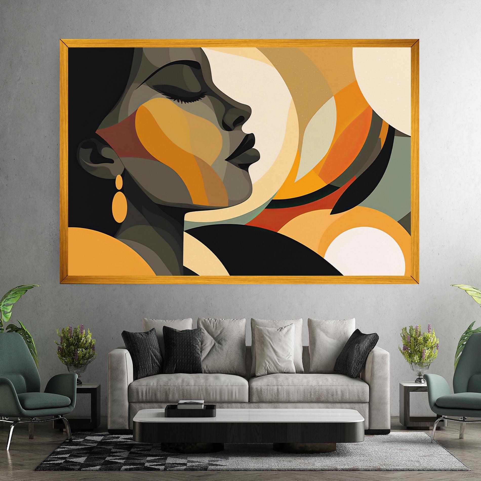 Leinwandbild Dreamy Graphic Girl mockup 7