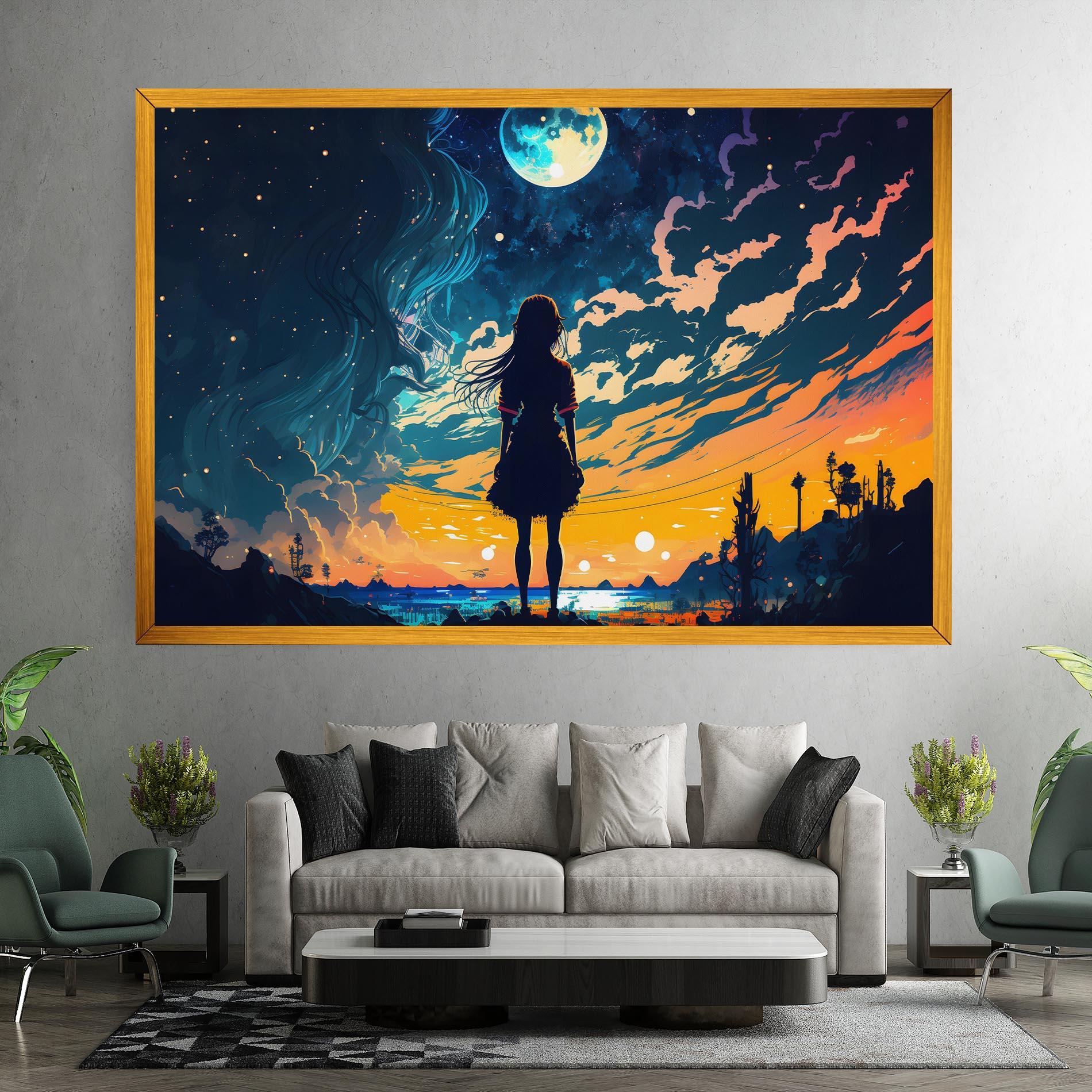 Leinwandbild Mystical Woman Fairytale mockup 7