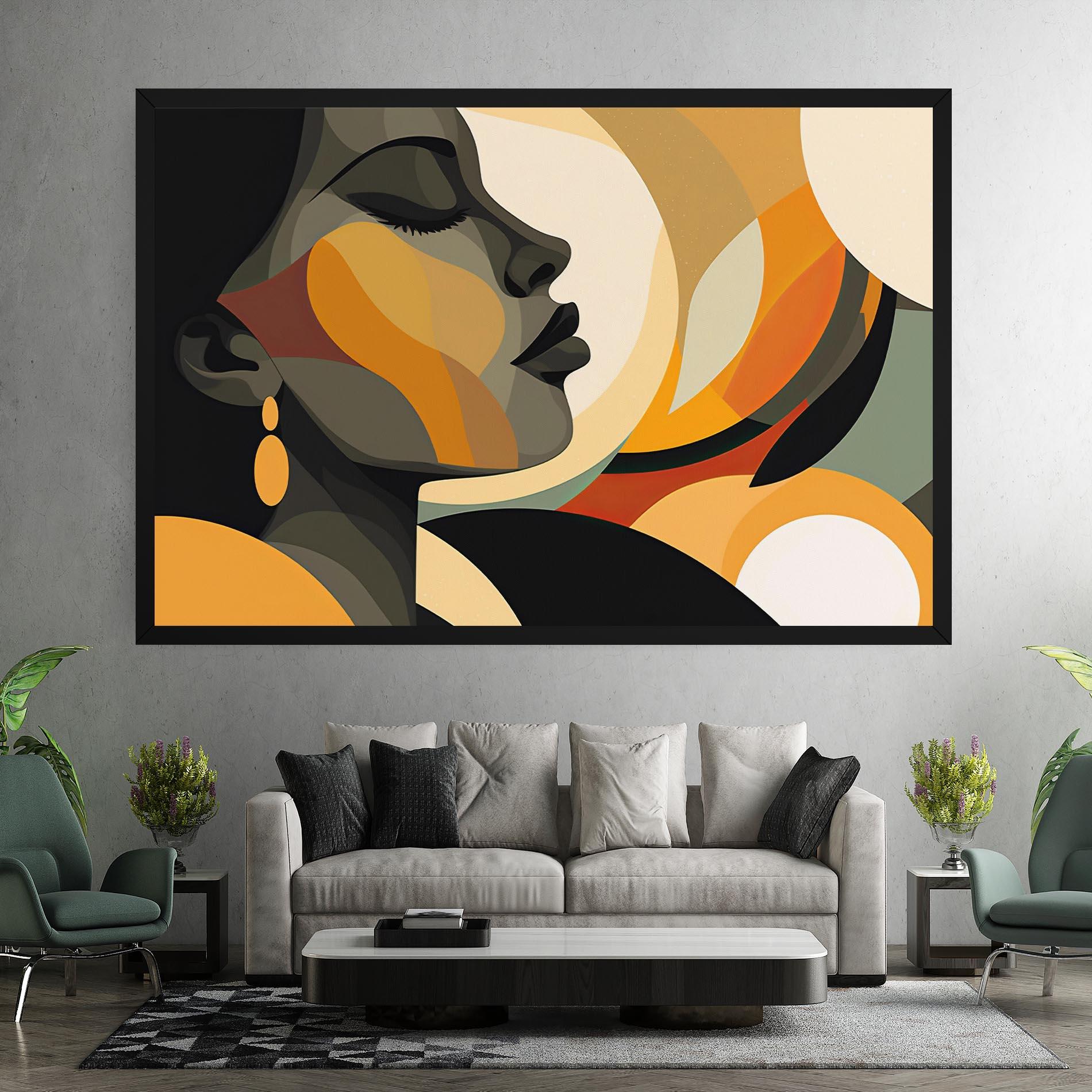 Leinwandbild Dreamy Graphic Girl mockup 7