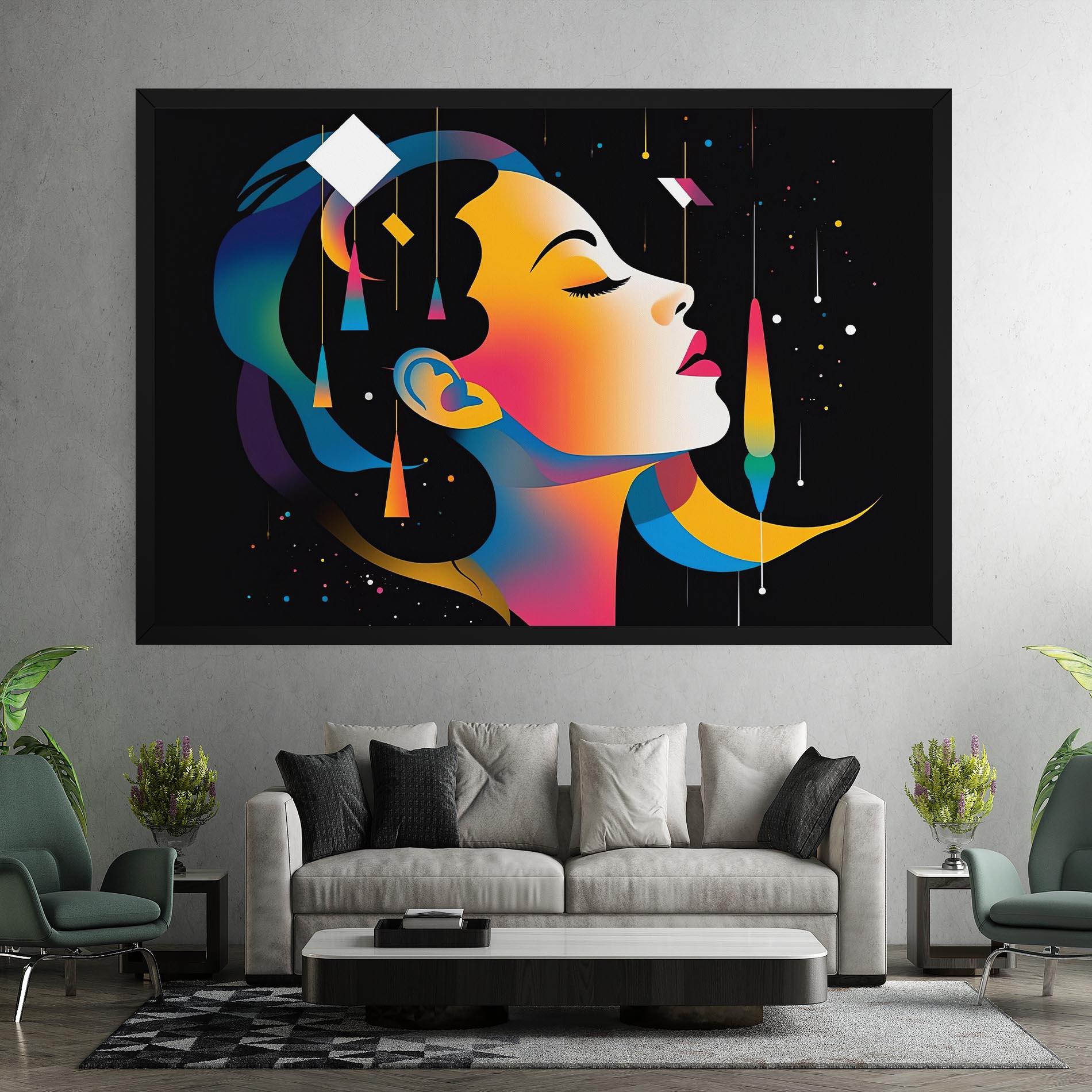 Leinwandbild Dreamy Night Female mockup 7
