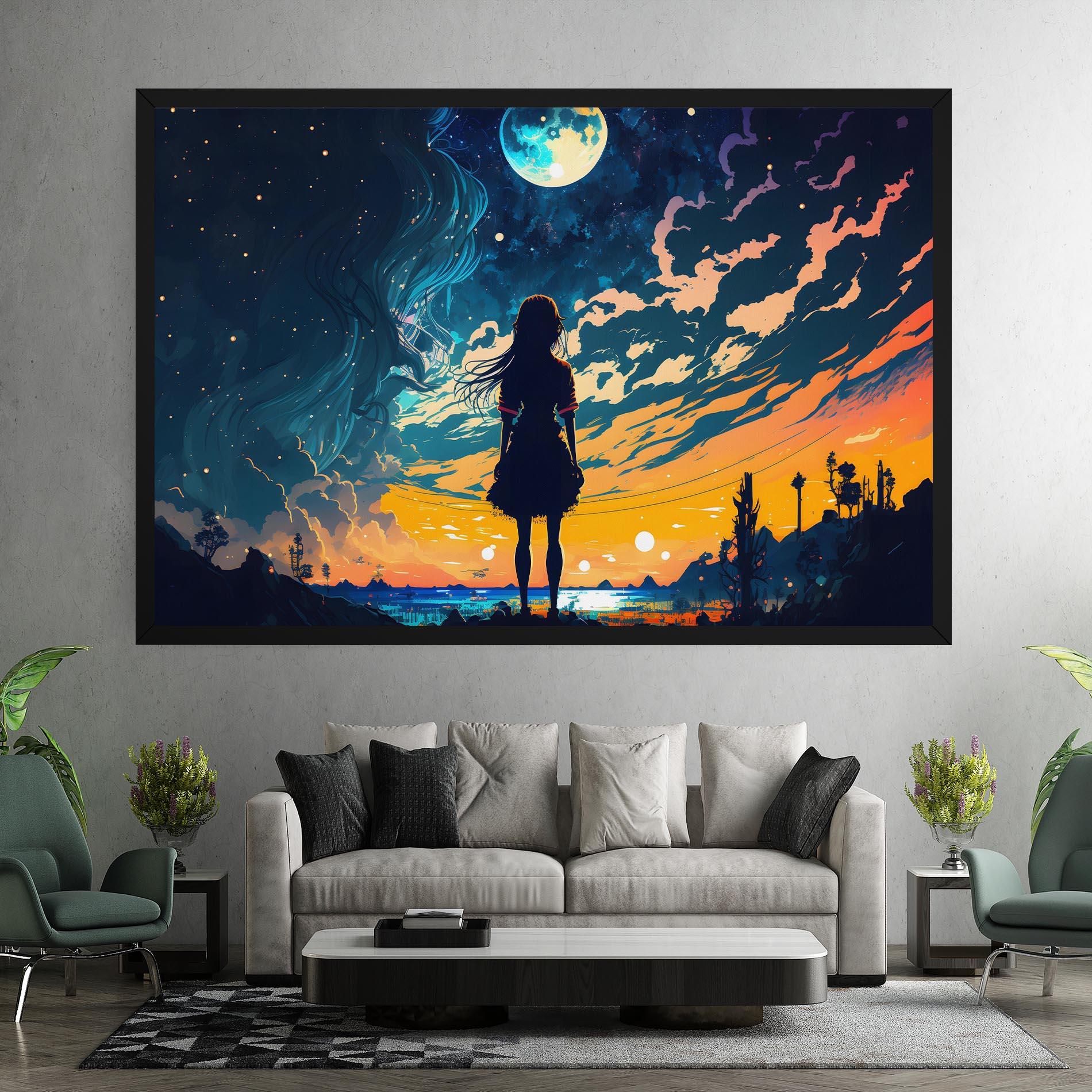 Leinwandbild Mystical Woman Fairytale mockup 7