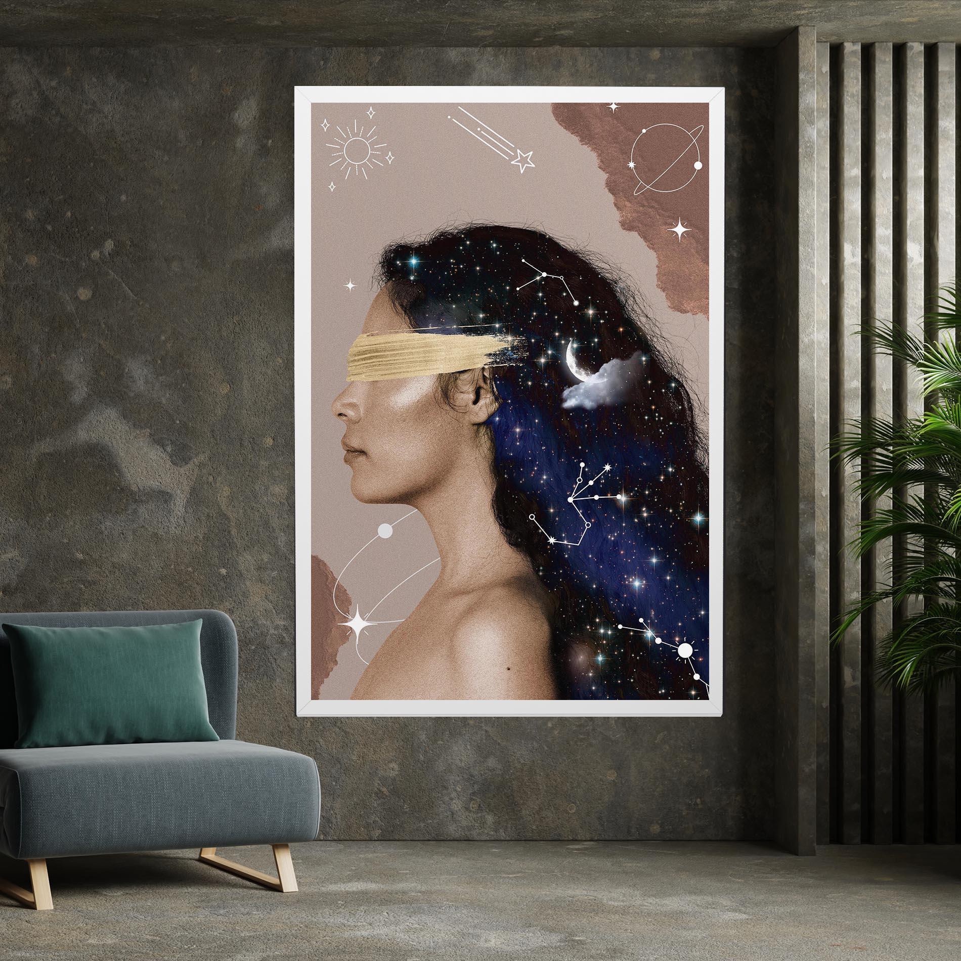 Leinwandbild Galaxy Hair mockup 7