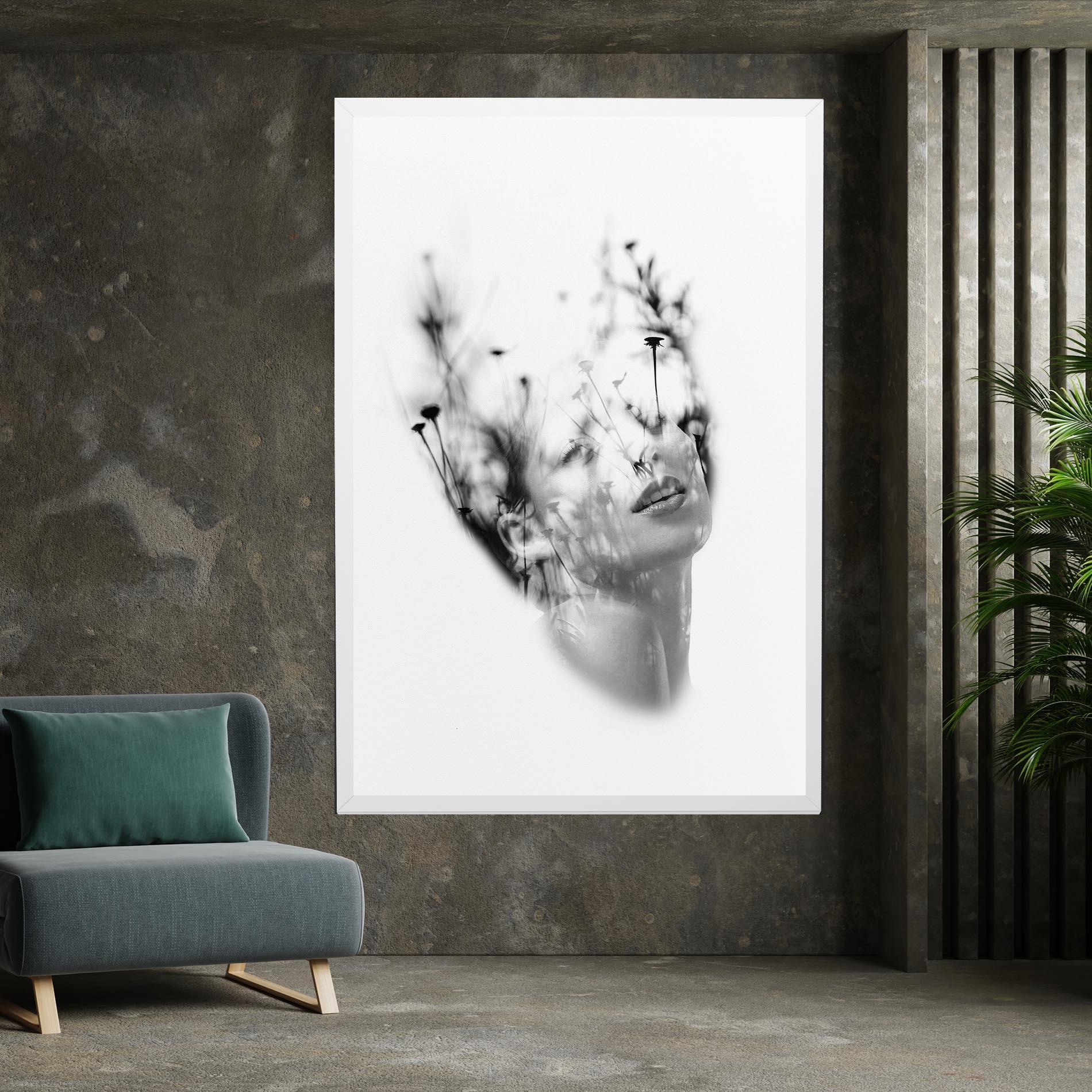 Leinwandbild Nature Woman mockup 7
