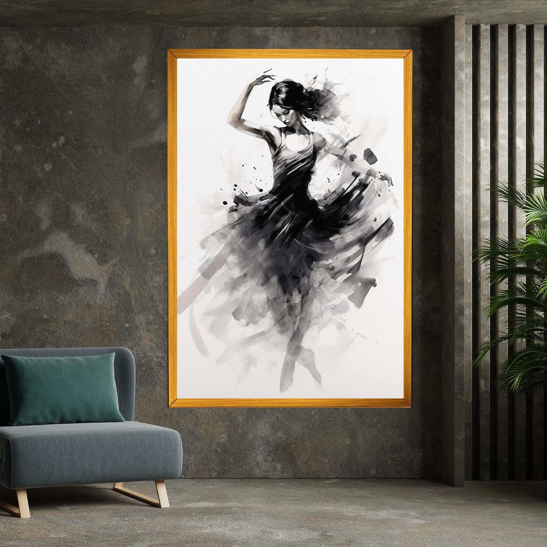 Leinwandbild Dancing Woman mockup 7