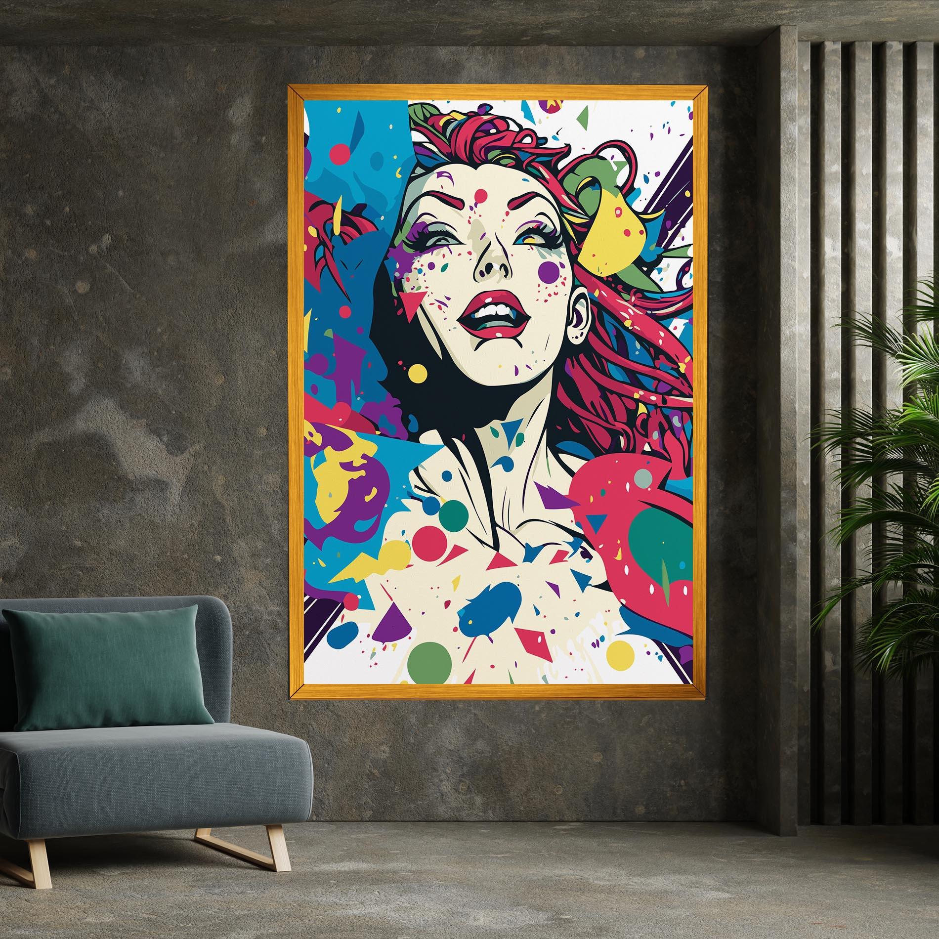 Leinwandbild Fictional Woman mockup 7