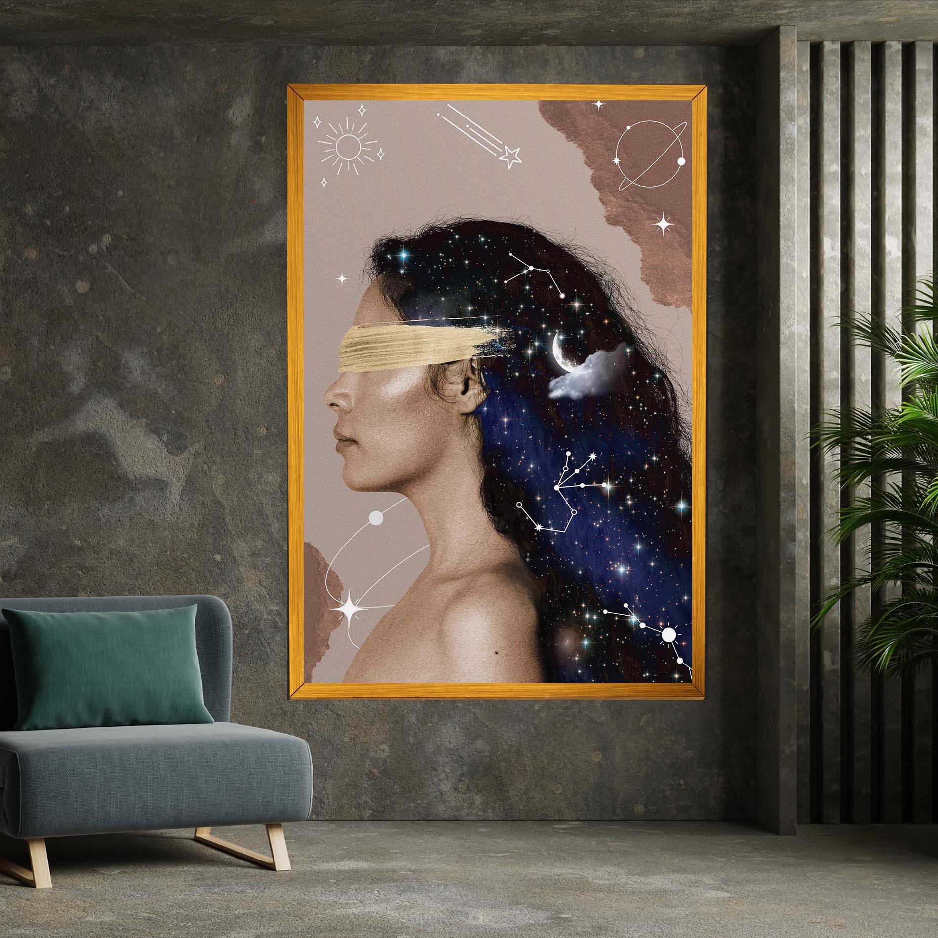 Leinwandbild Galaxy Hair mockup 7