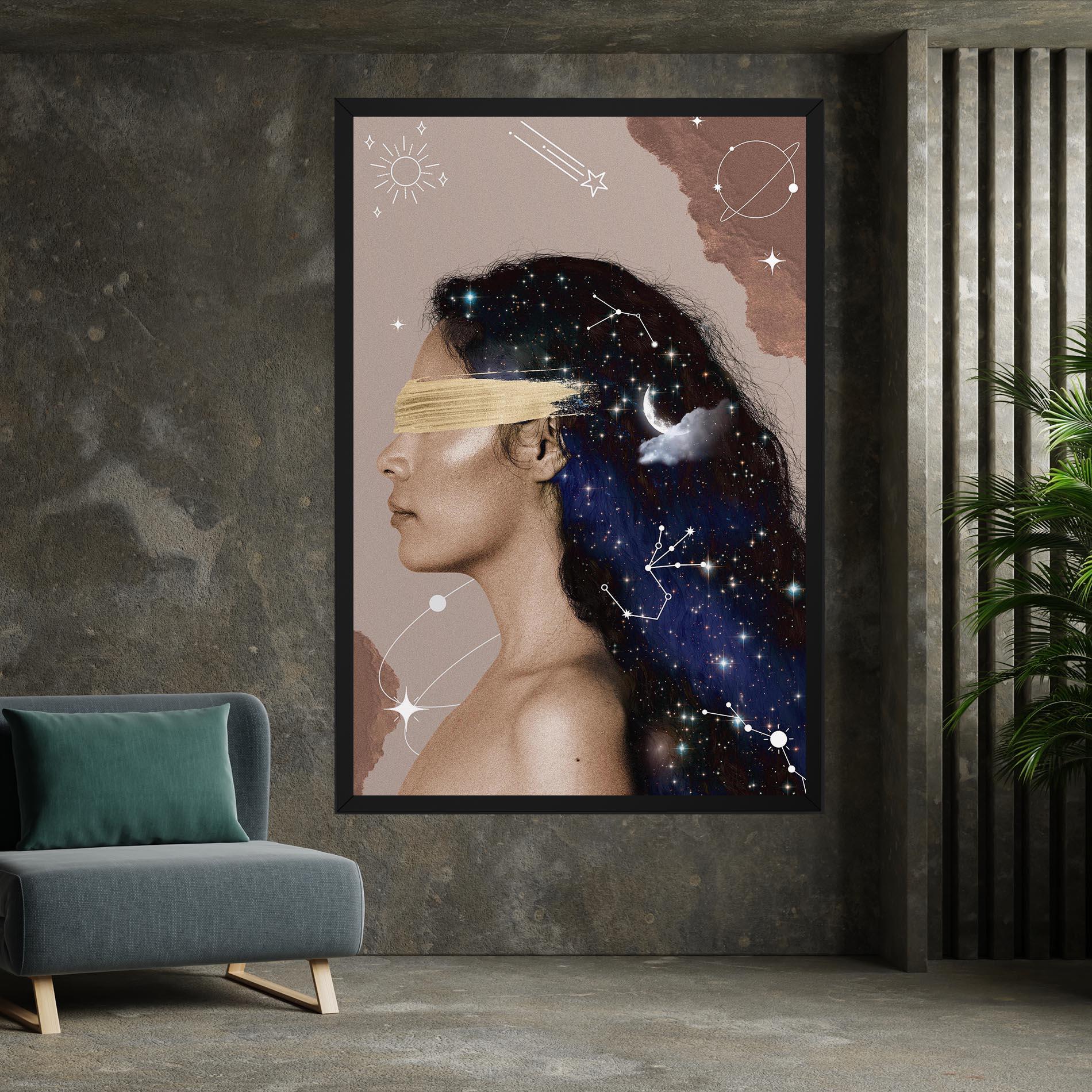 Leinwandbild Galaxy Hair mockup 7