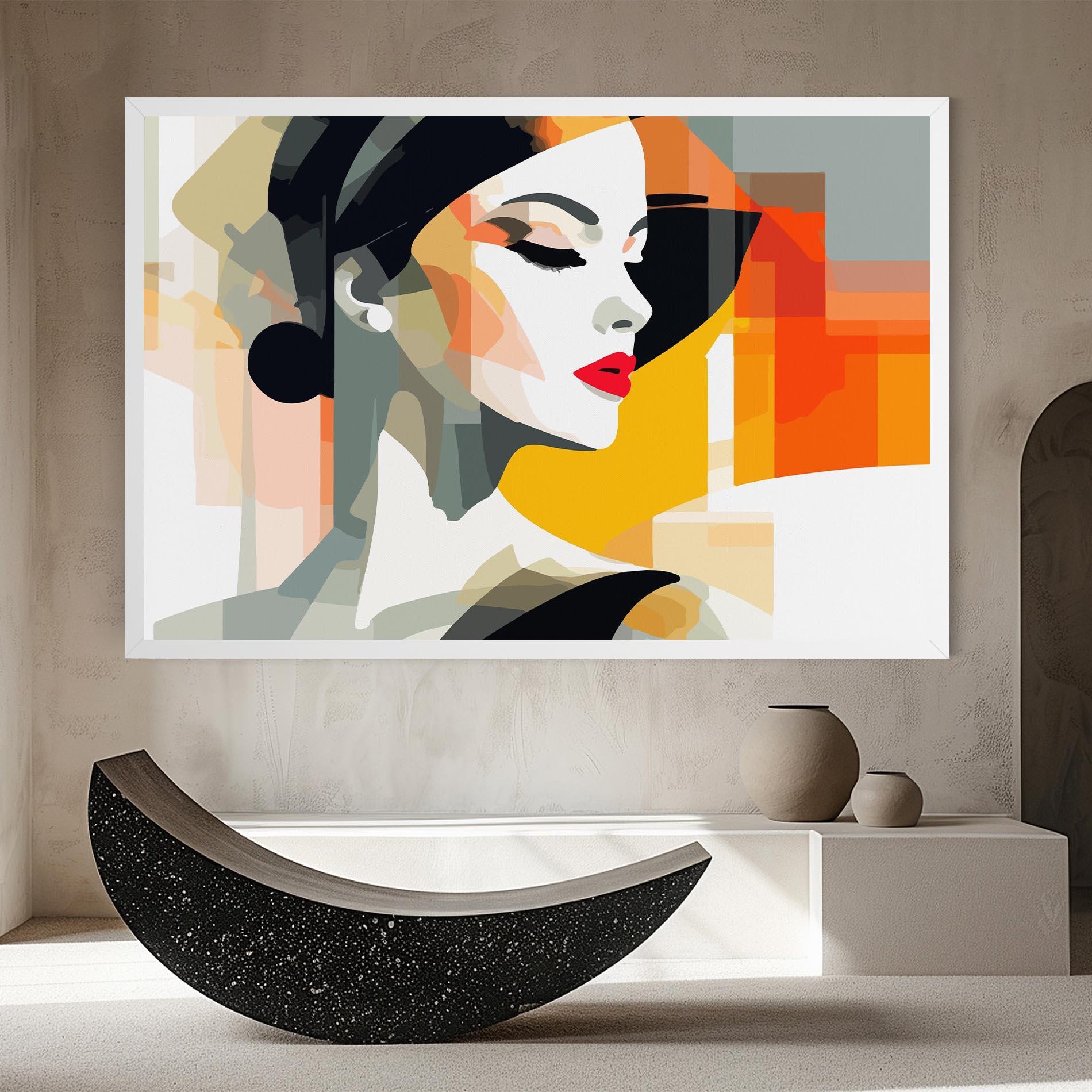 Leinwandbild Art Woman View mockup 8