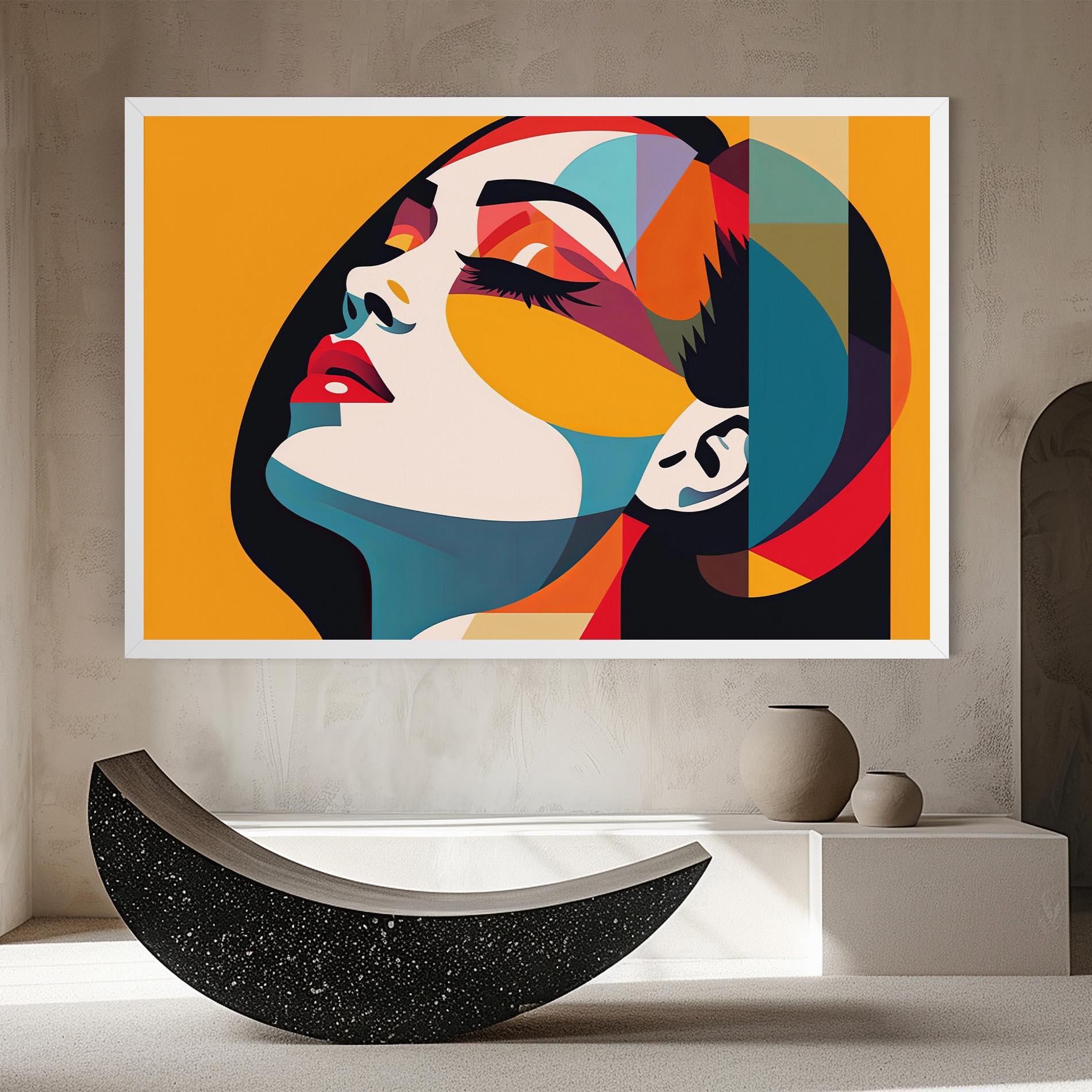 Leinwandbild Dreamy Yellow Female mockup 8