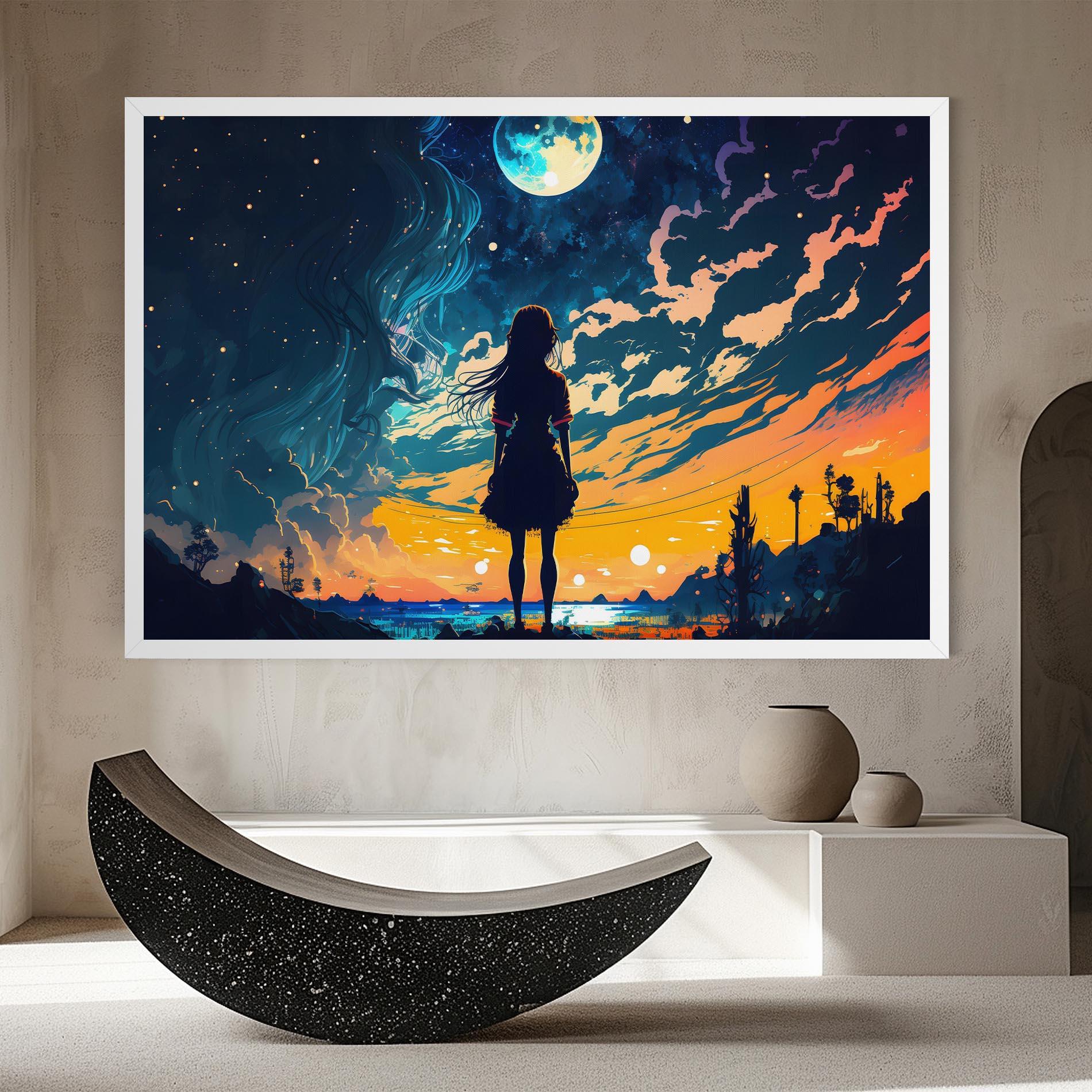 Leinwandbild Mystical Woman Fairytale mockup 8