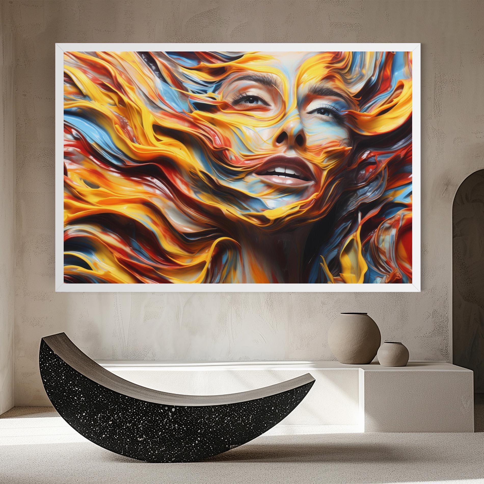 Leinwandbild Painted Woman mockup 8