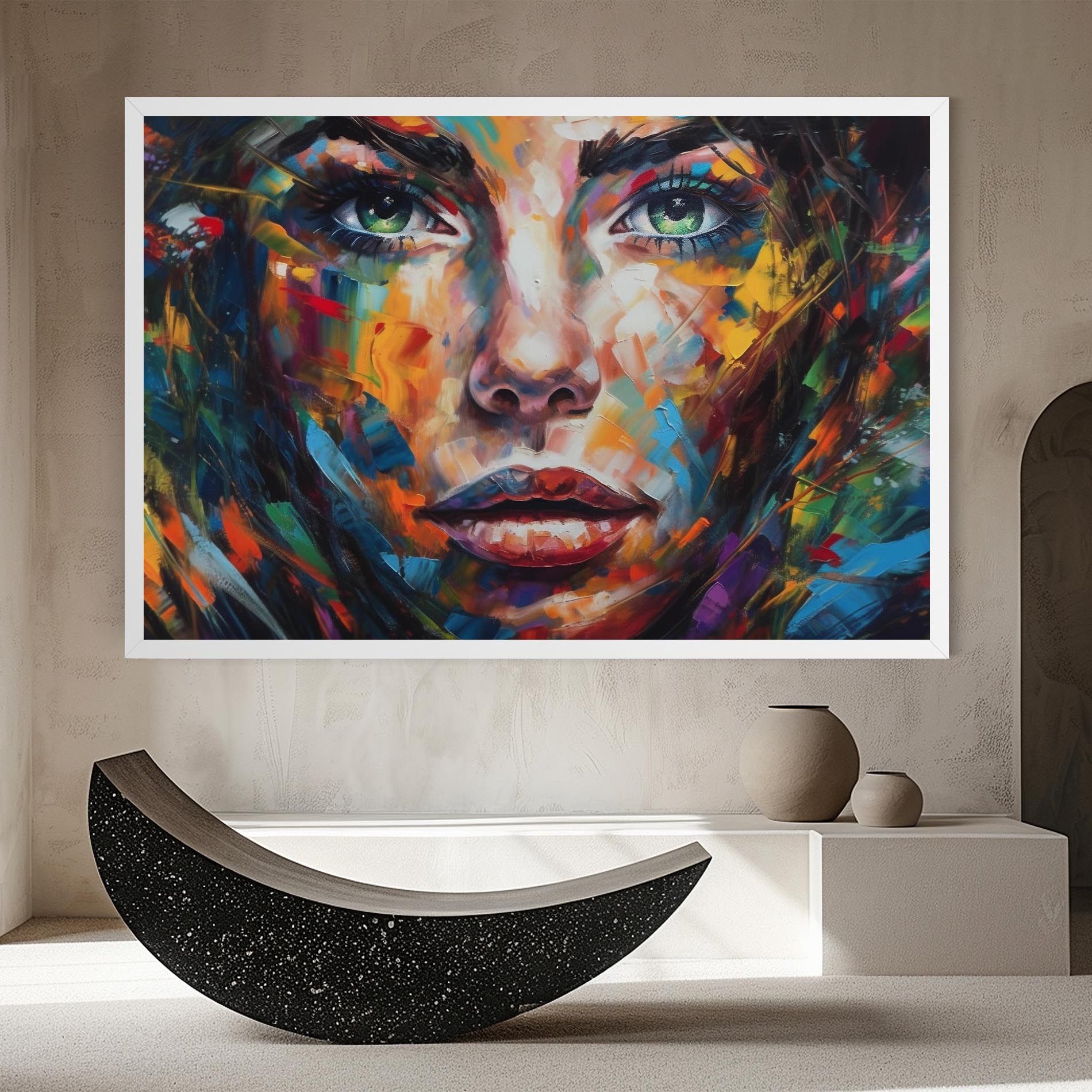 Vibrant Color Woman Paint mockup 8