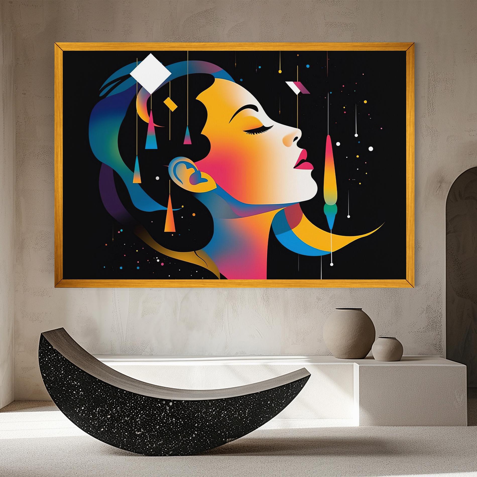 Leinwandbild Dreamy Night Female mockup 8