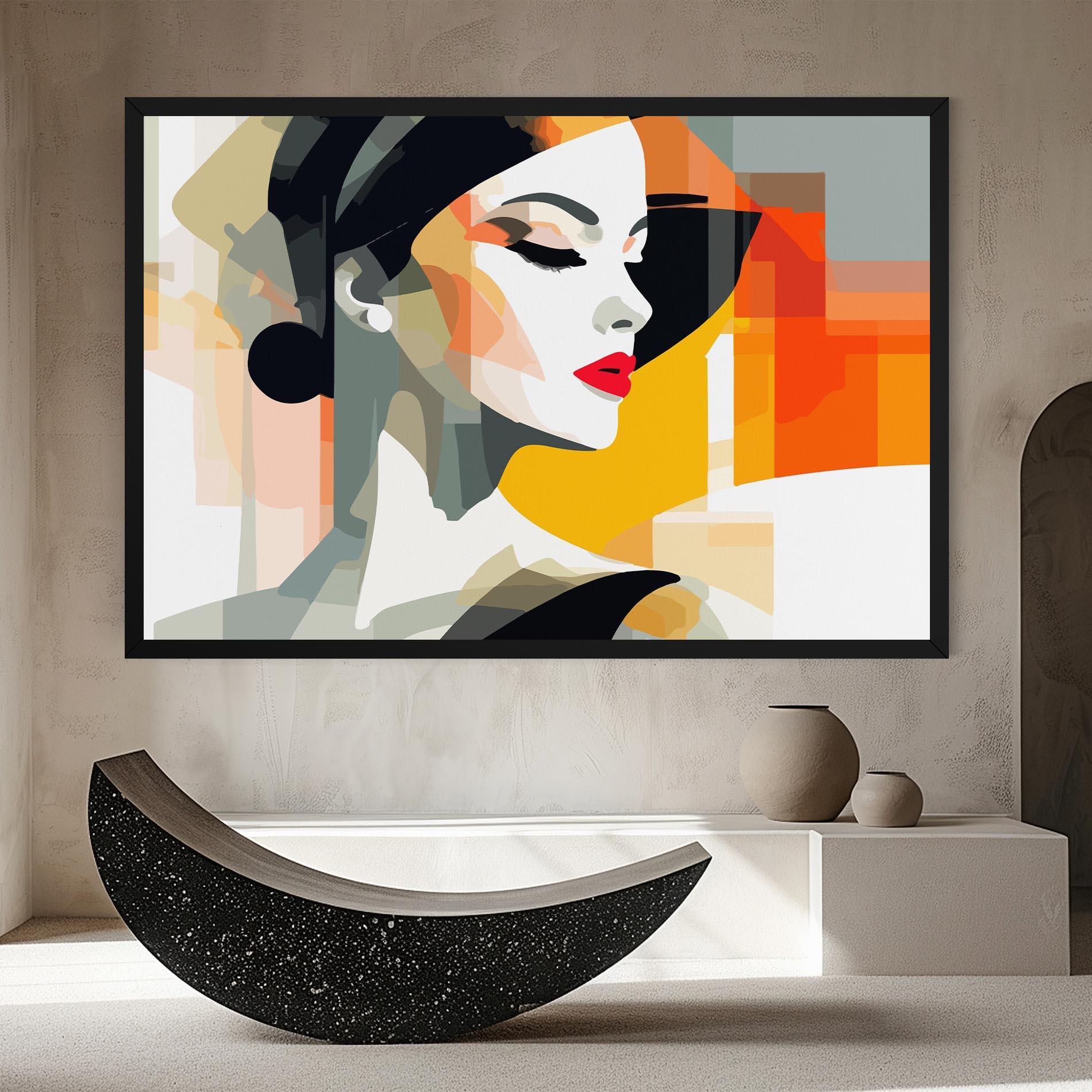 Leinwandbild Art Woman View mockup 8