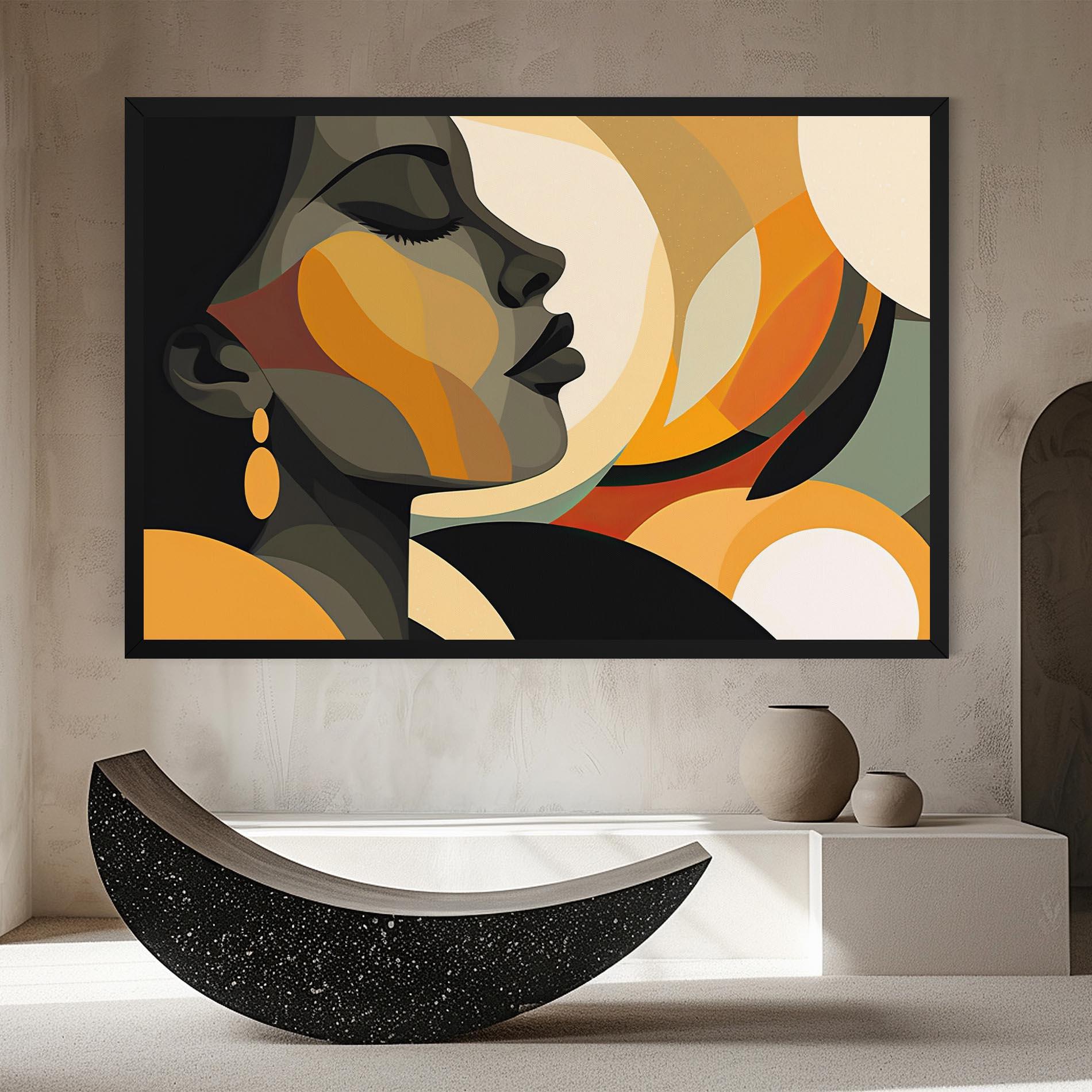 Leinwandbild Dreamy Graphic Girl mockup 8