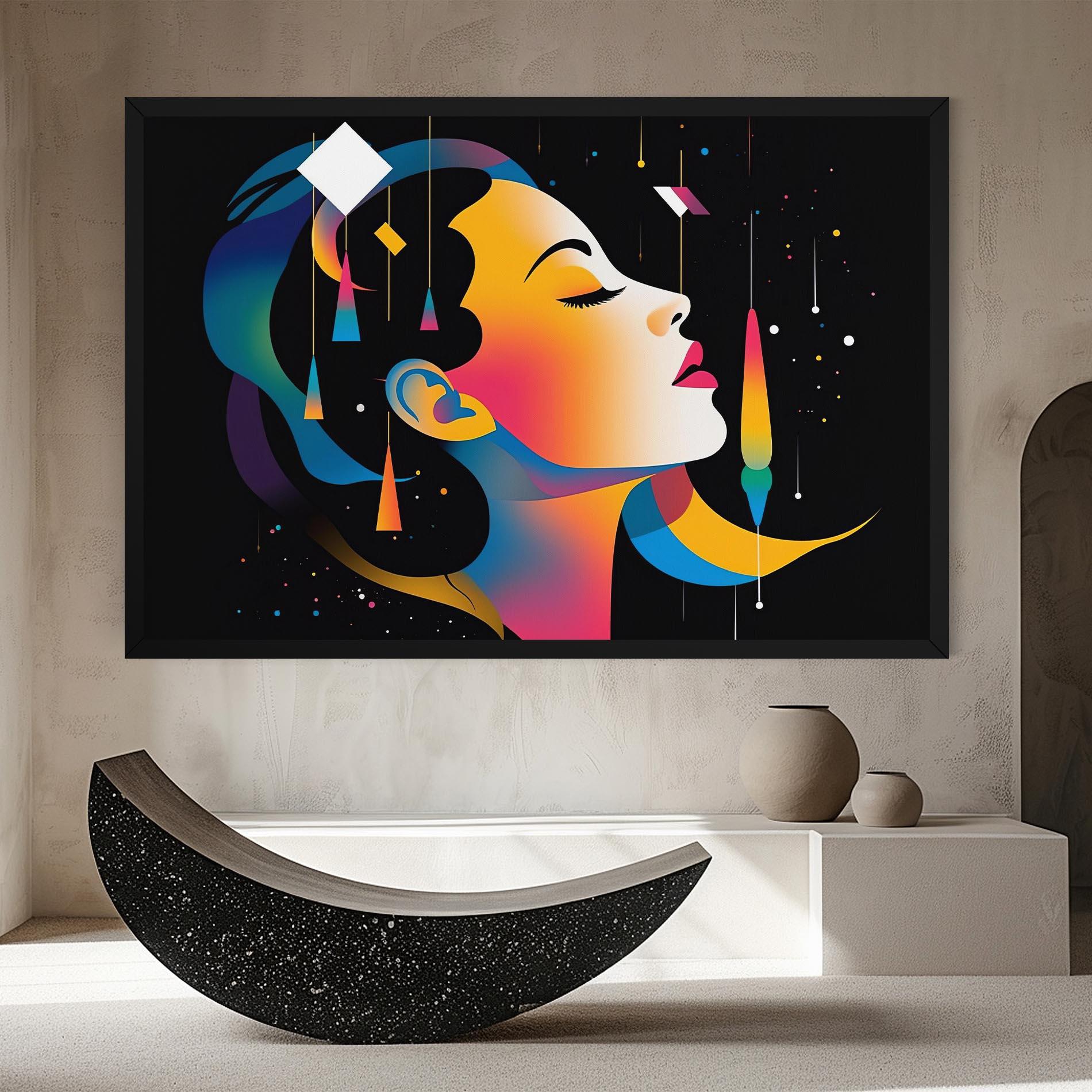 Leinwandbild Dreamy Night Female mockup 8