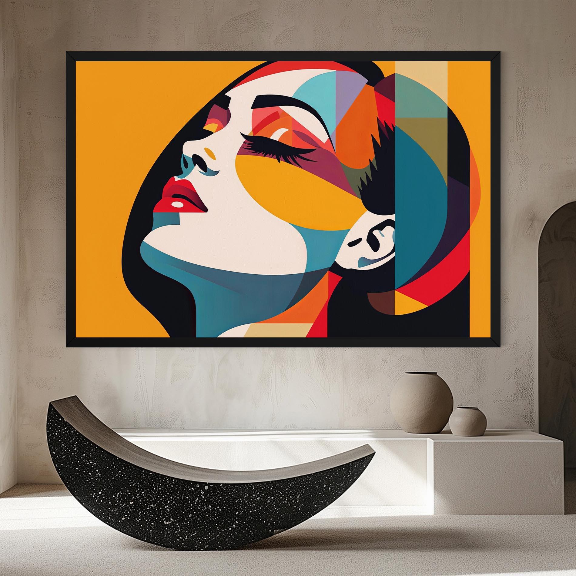 Leinwandbild Dreamy Yellow Female mockup 8