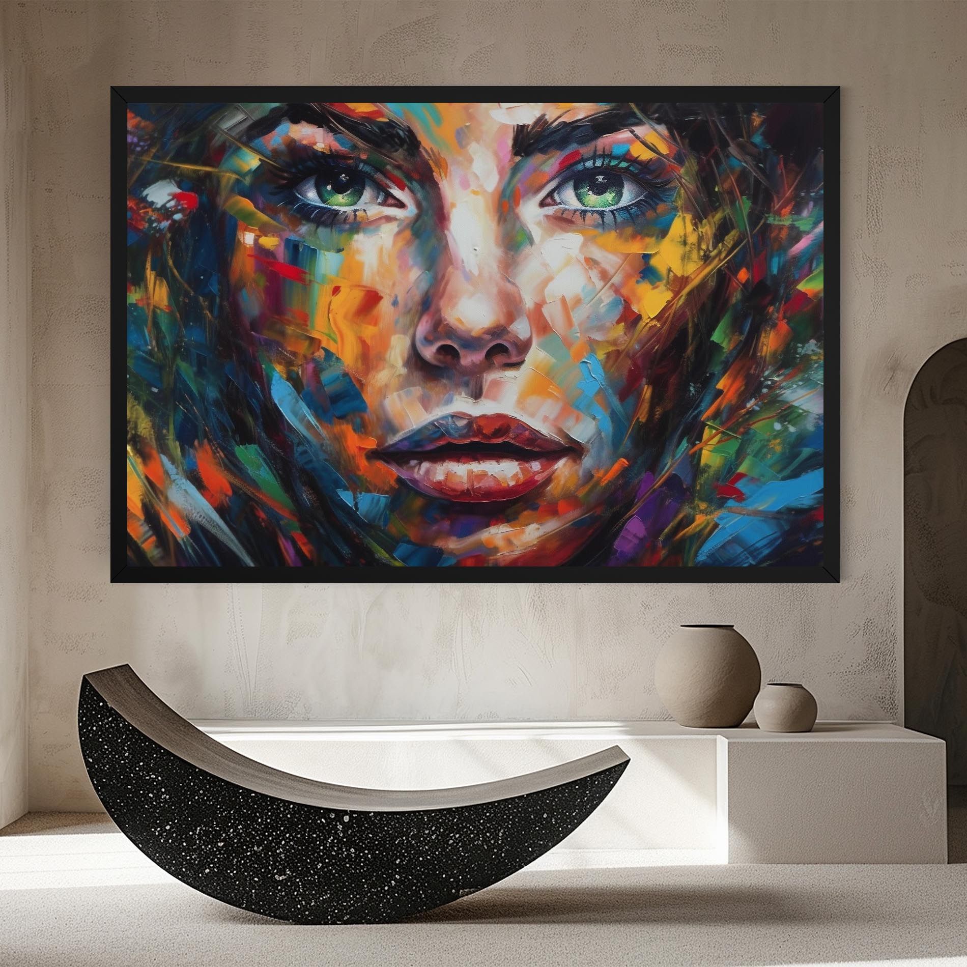 Vibrant Color Woman Paint mockup 8