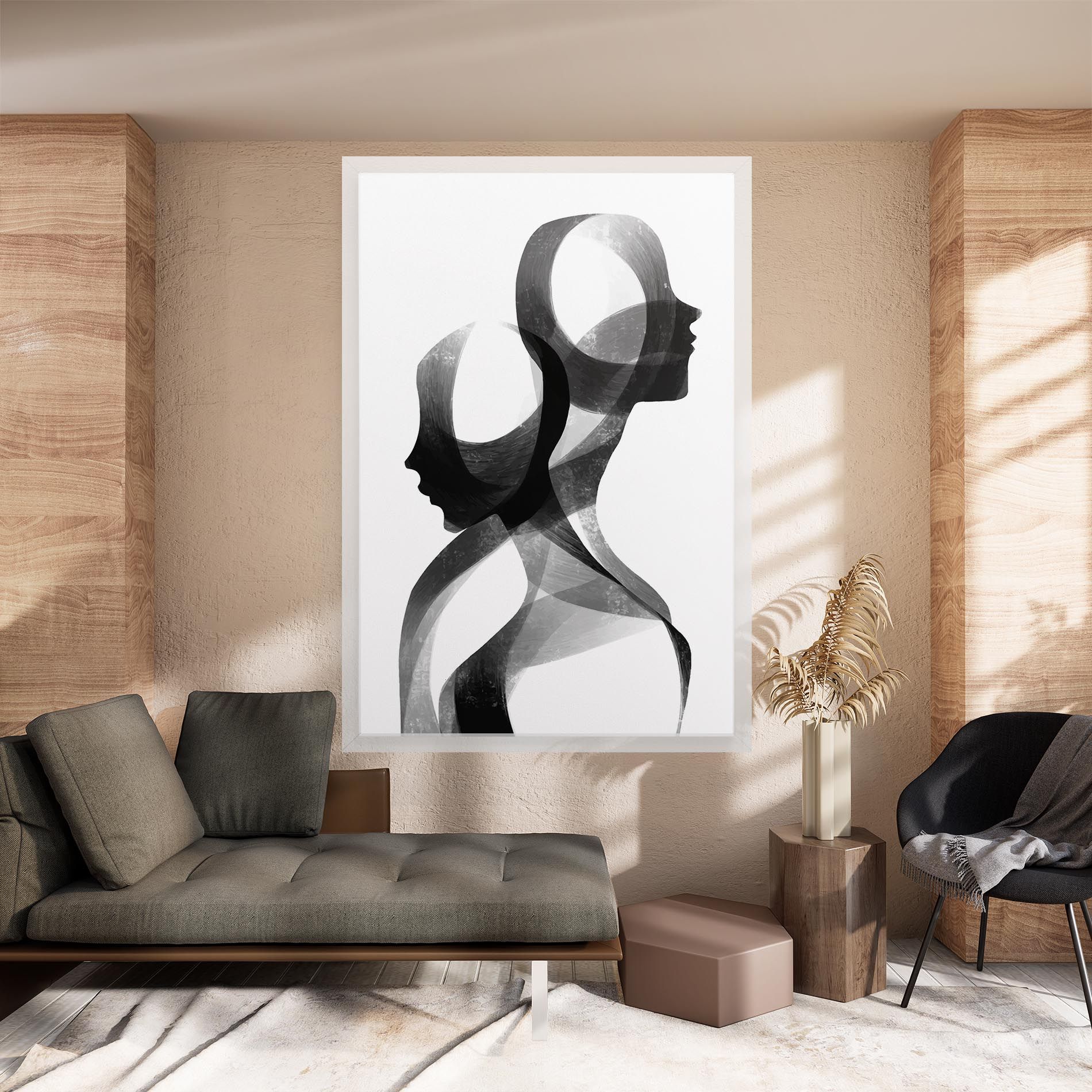 Abstract Grey Couple mockup 8