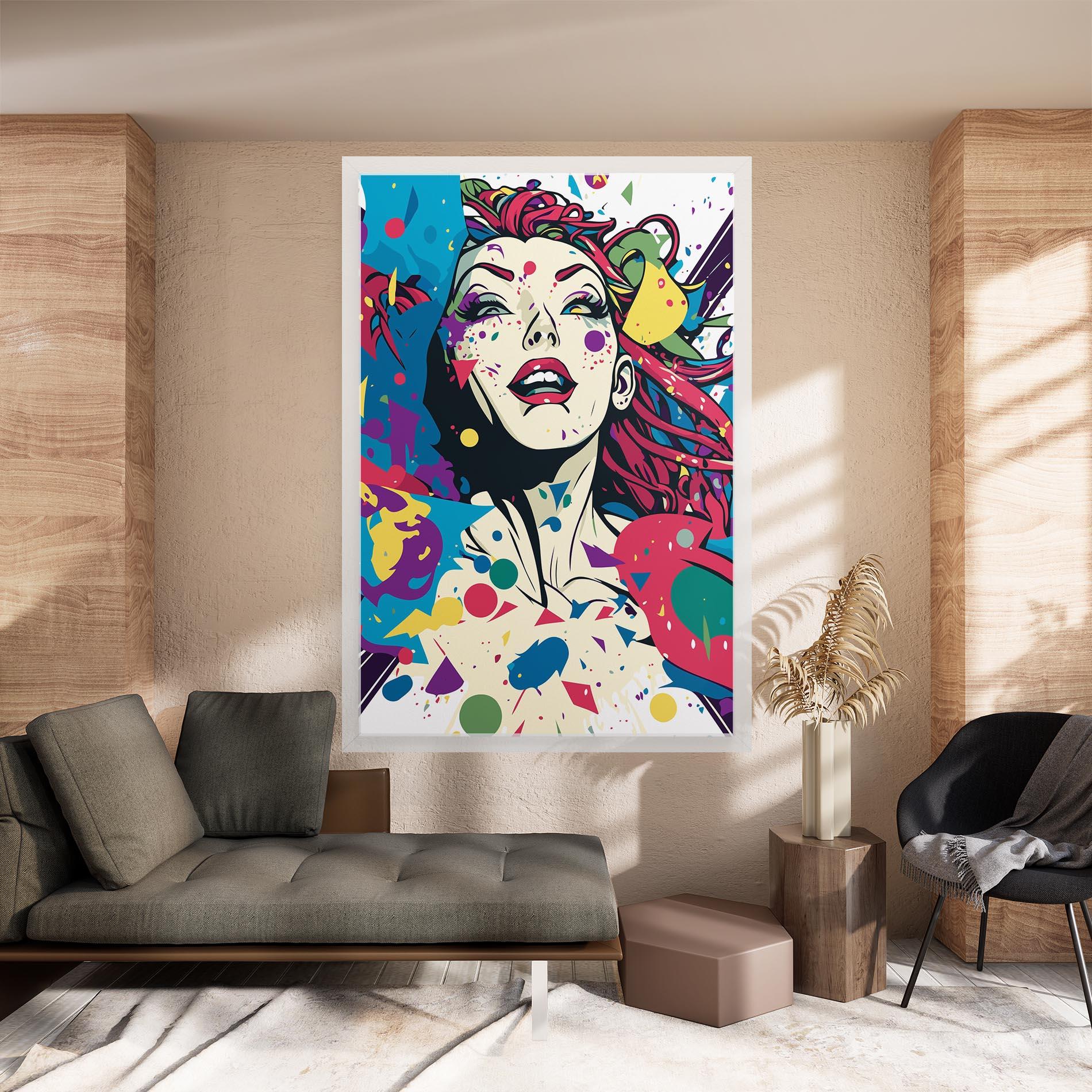 Leinwandbild Fictional Woman mockup 8