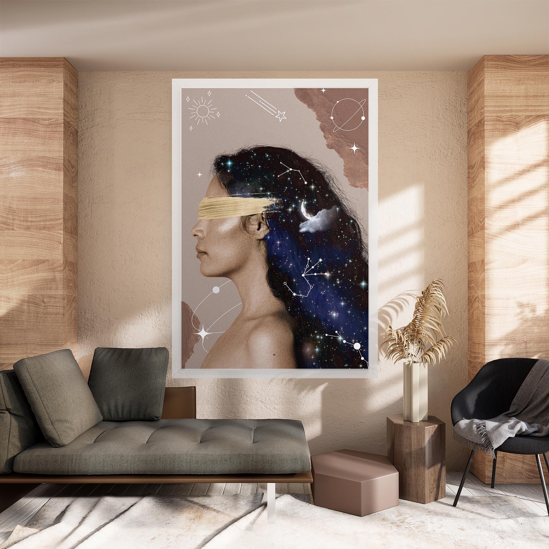 Leinwandbild Galaxy Hair mockup 8