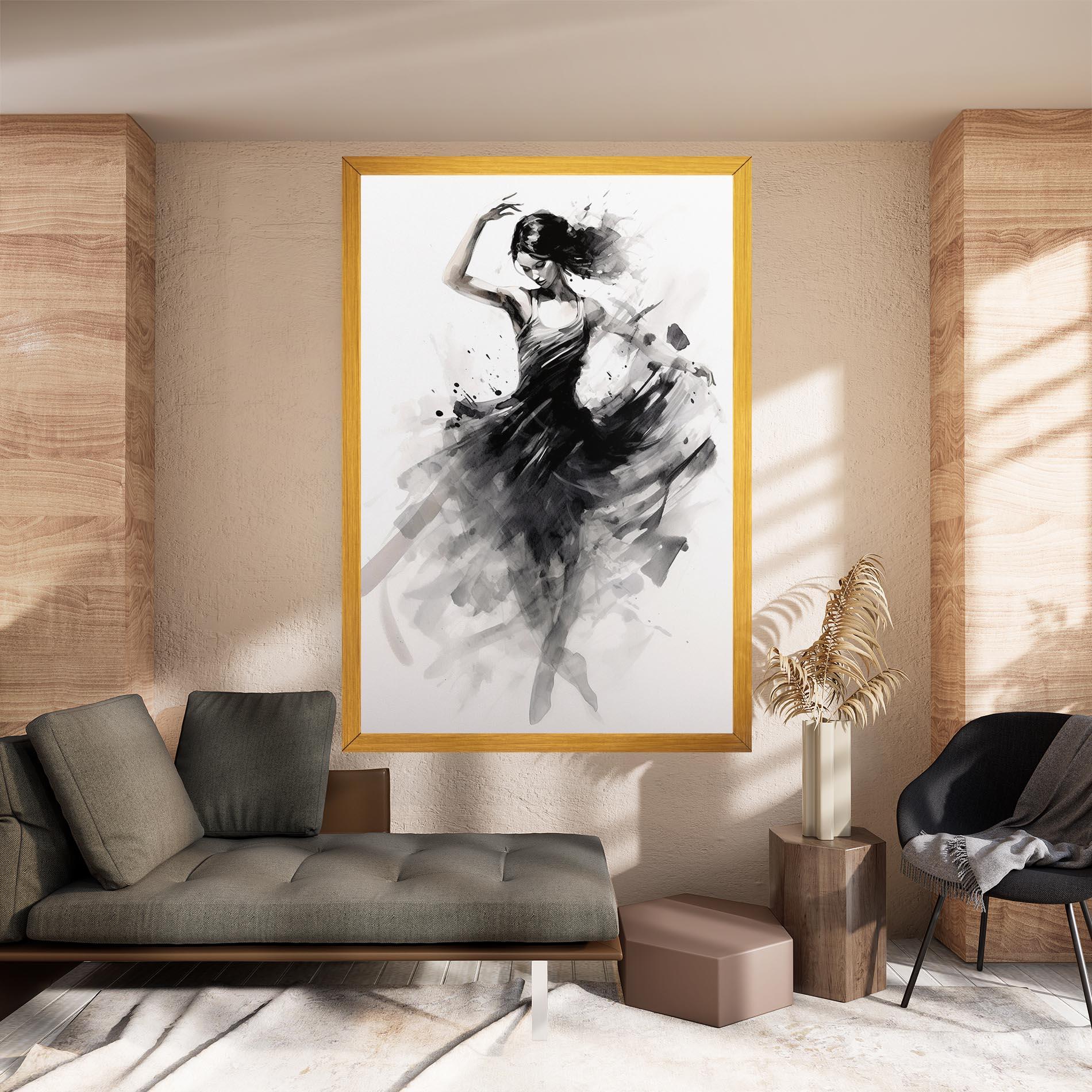 Leinwandbild Dancing Woman mockup 8