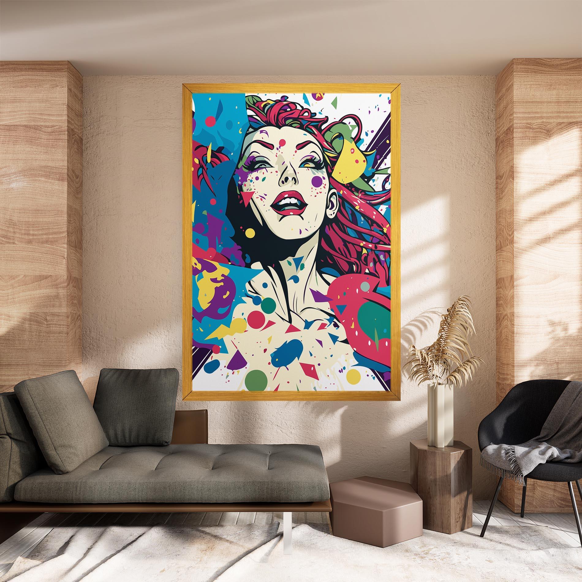 Leinwandbild Fictional Woman mockup 8