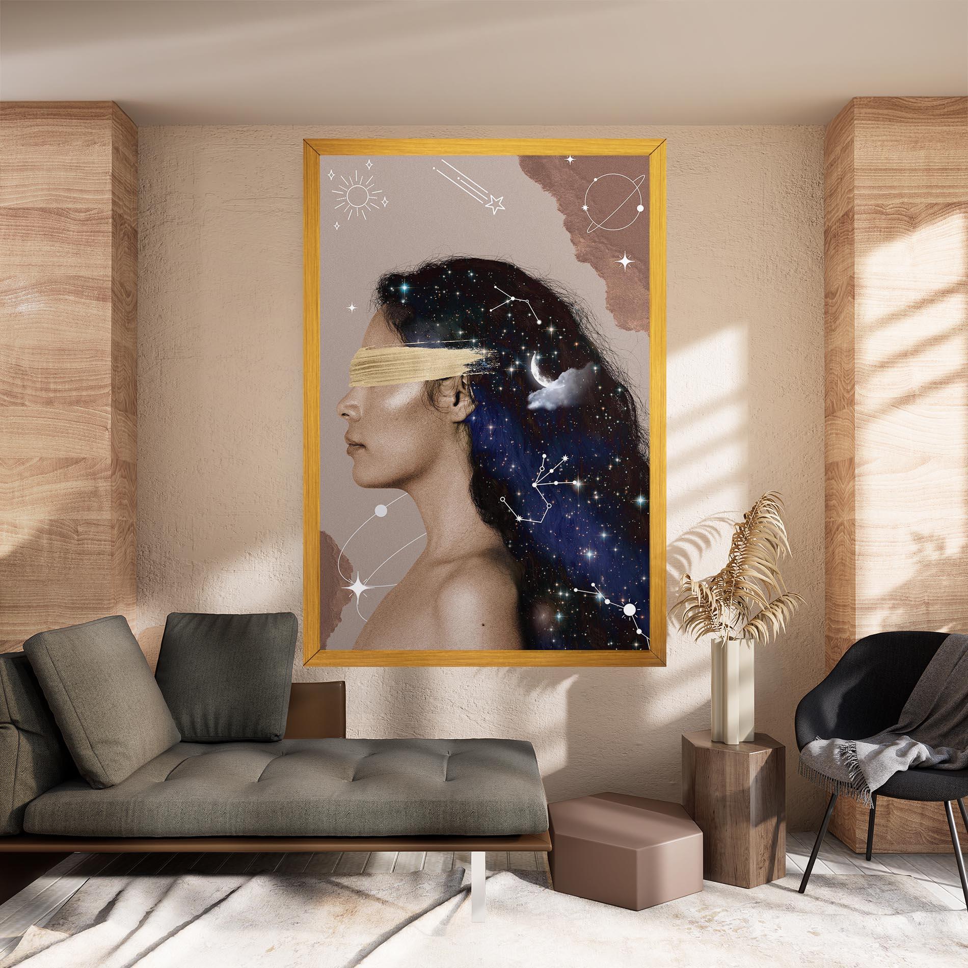 Leinwandbild Galaxy Hair mockup 8