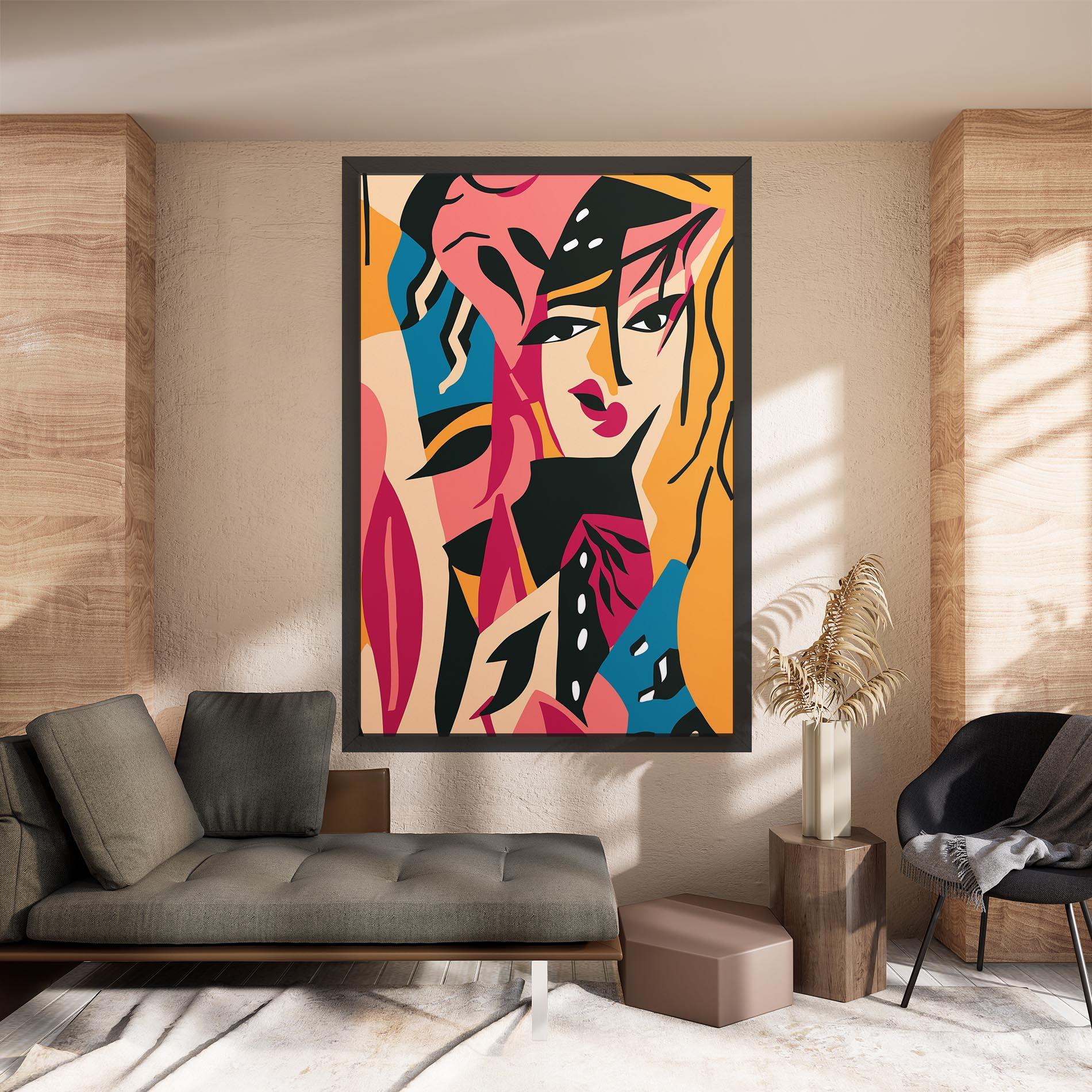 Leinwandbild Crowd Face mockup 8