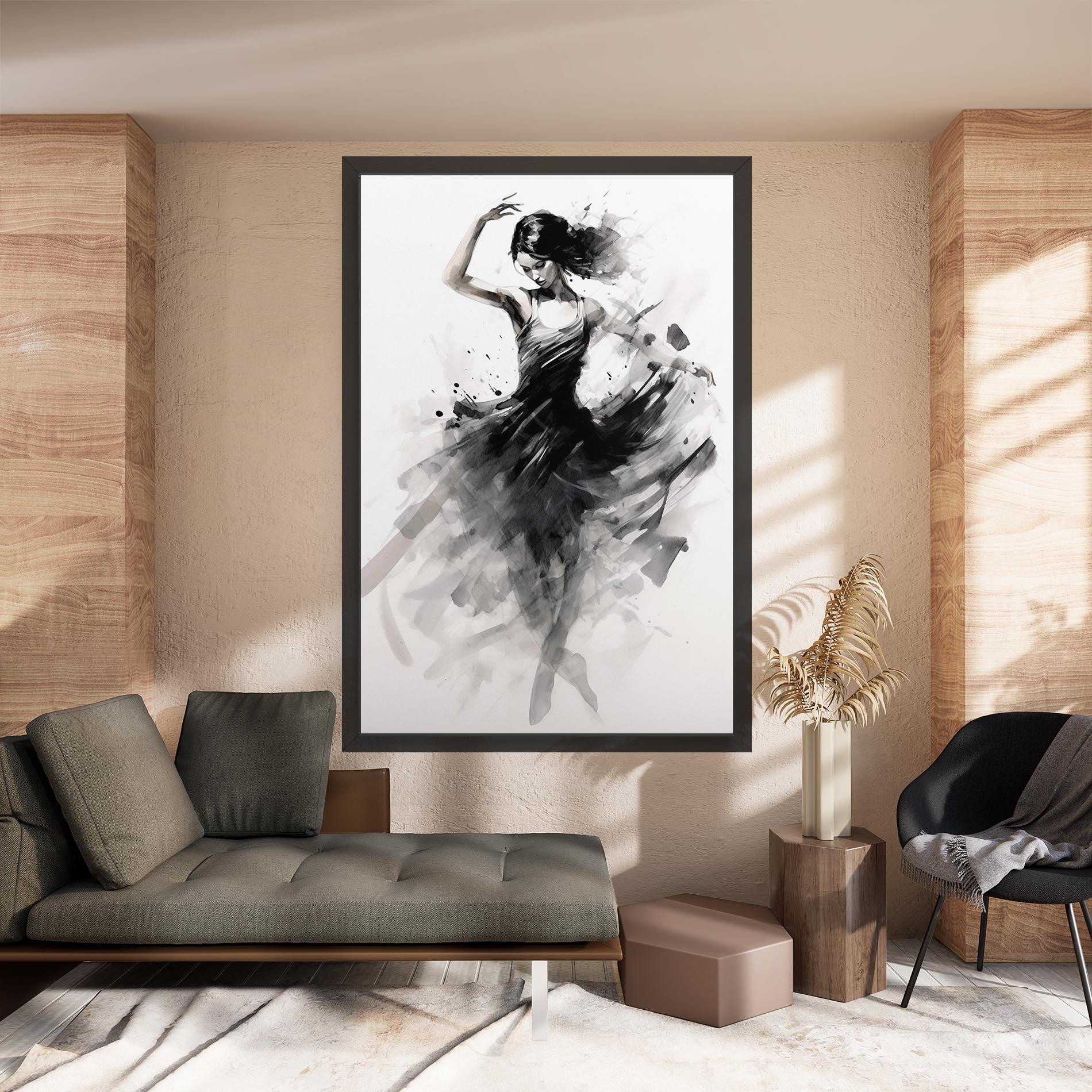 Leinwandbild Dancing Woman mockup 8