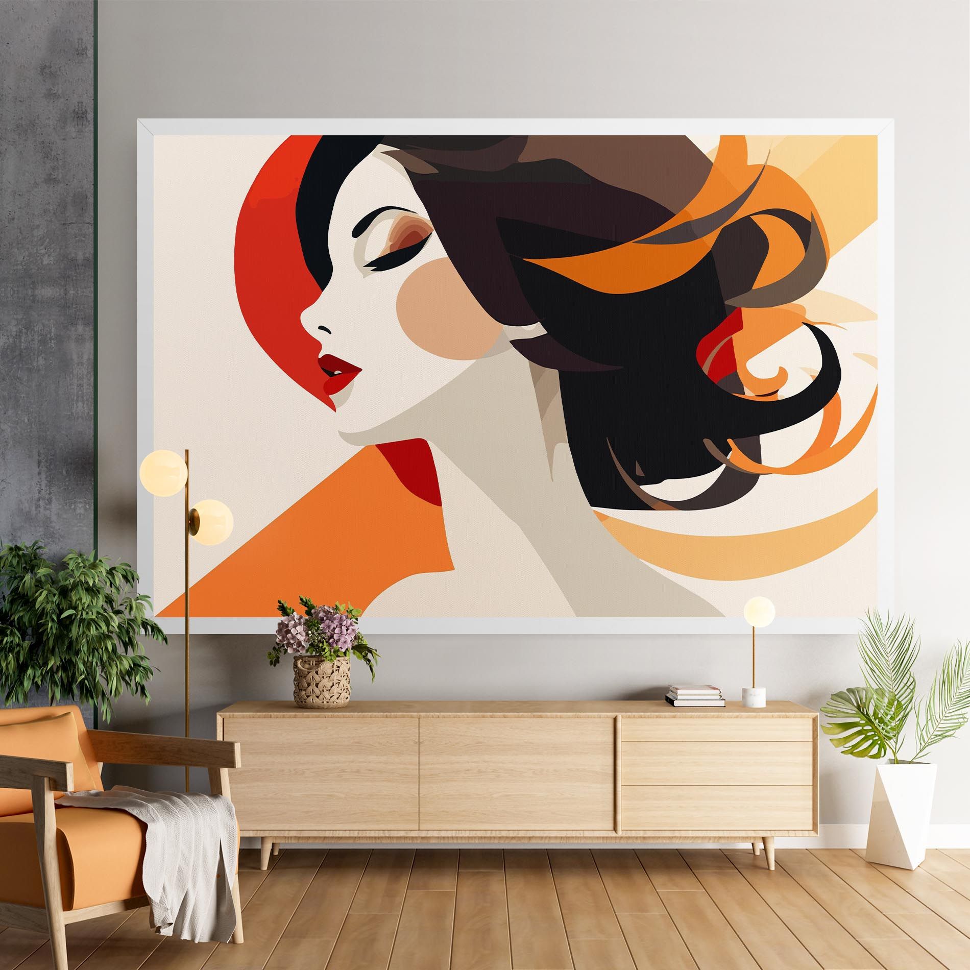 Abstract Autumn Woman mockup 9