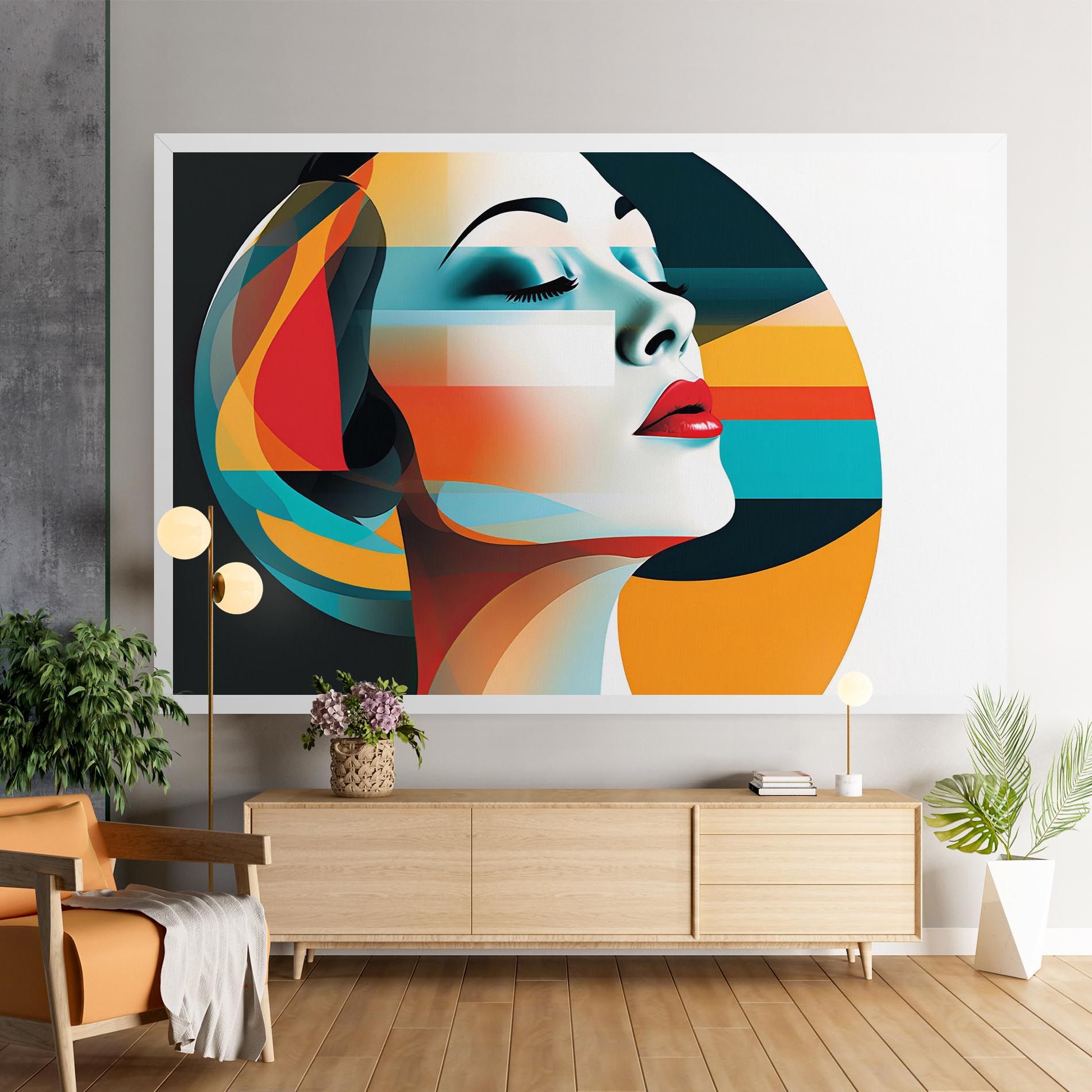 Blue Abstract Makeup mockup 9