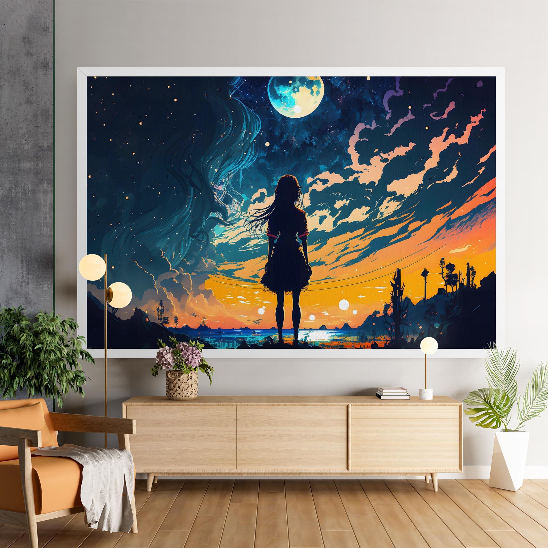 Leinwandbild Mystical Woman Fairytale mockup 9