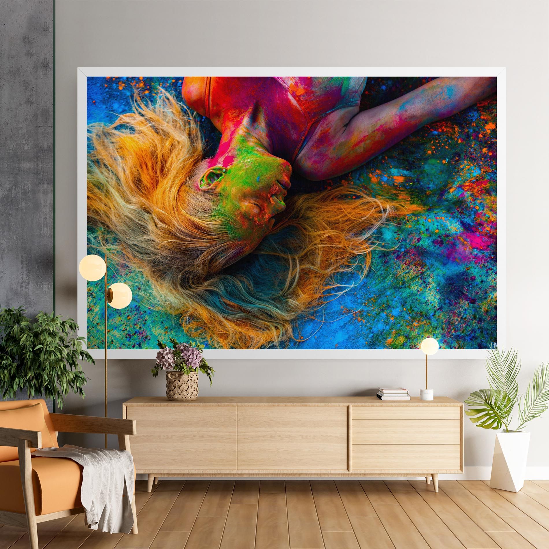 Powder Holi Woman mockup 9